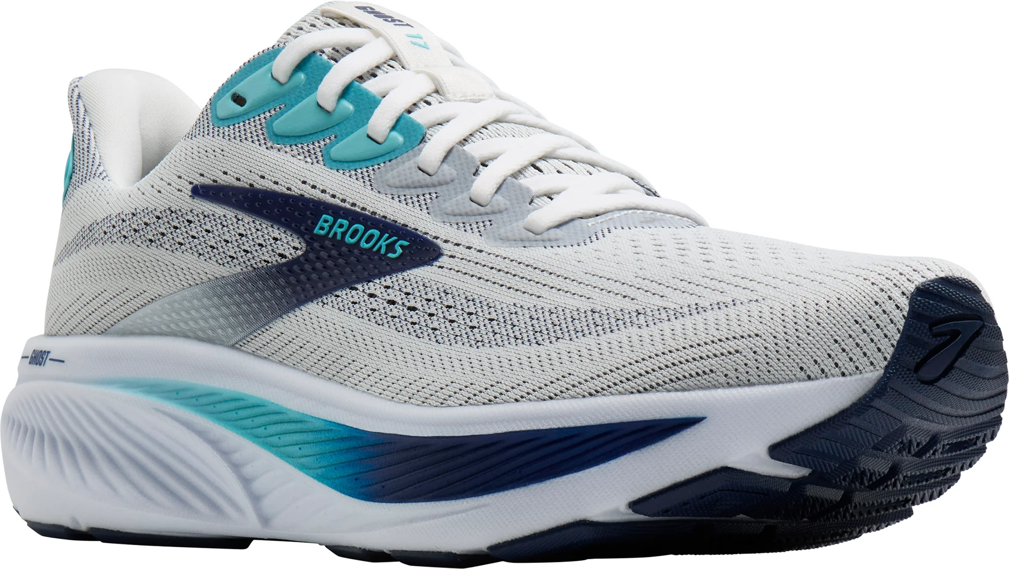 Brooks Ghost 17 Mens Running Shoes - Grey - Image 6