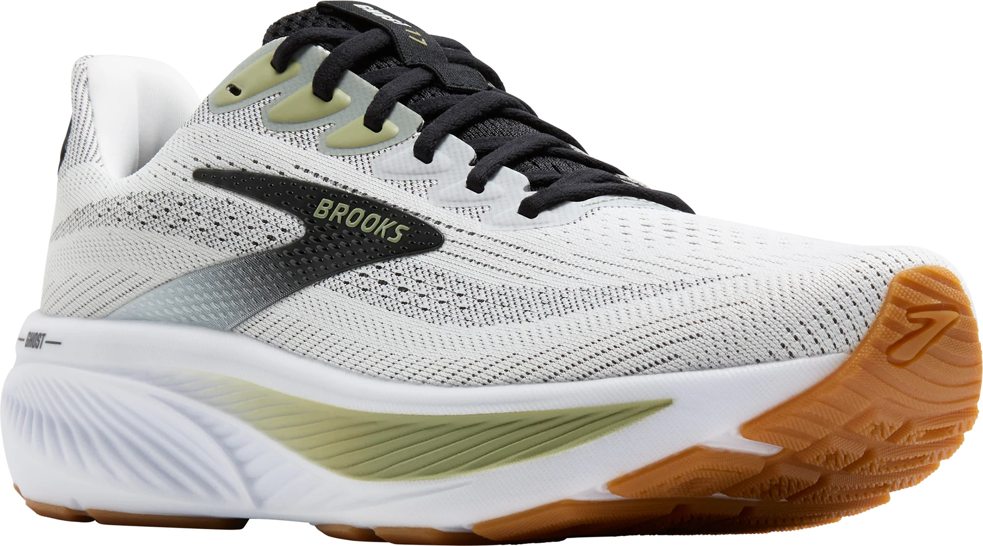Brooks Ghost 17 Mens Running Shoes - White - Image 6