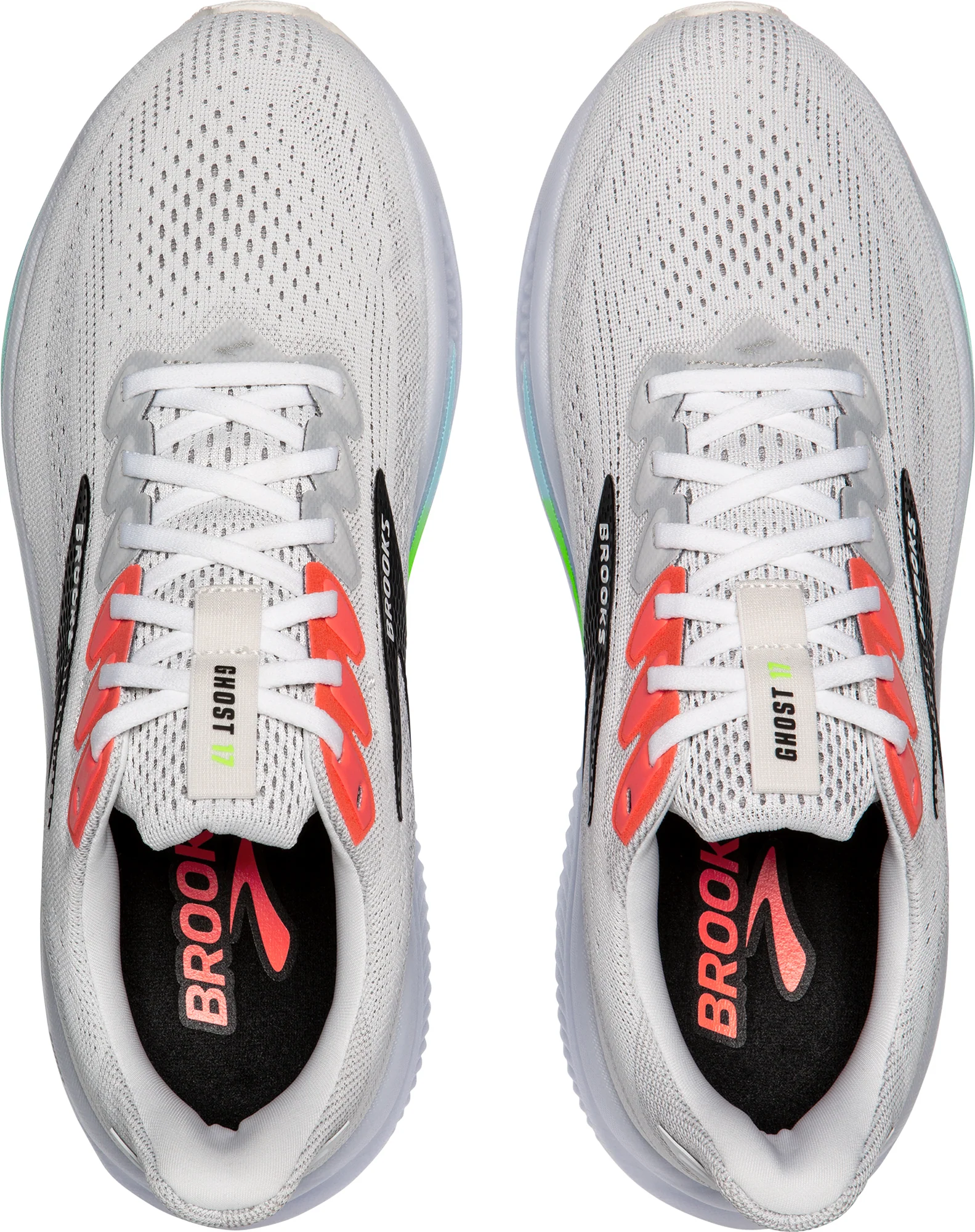Brooks Ghost 17 Mens Running Shoes - White - Image 4
