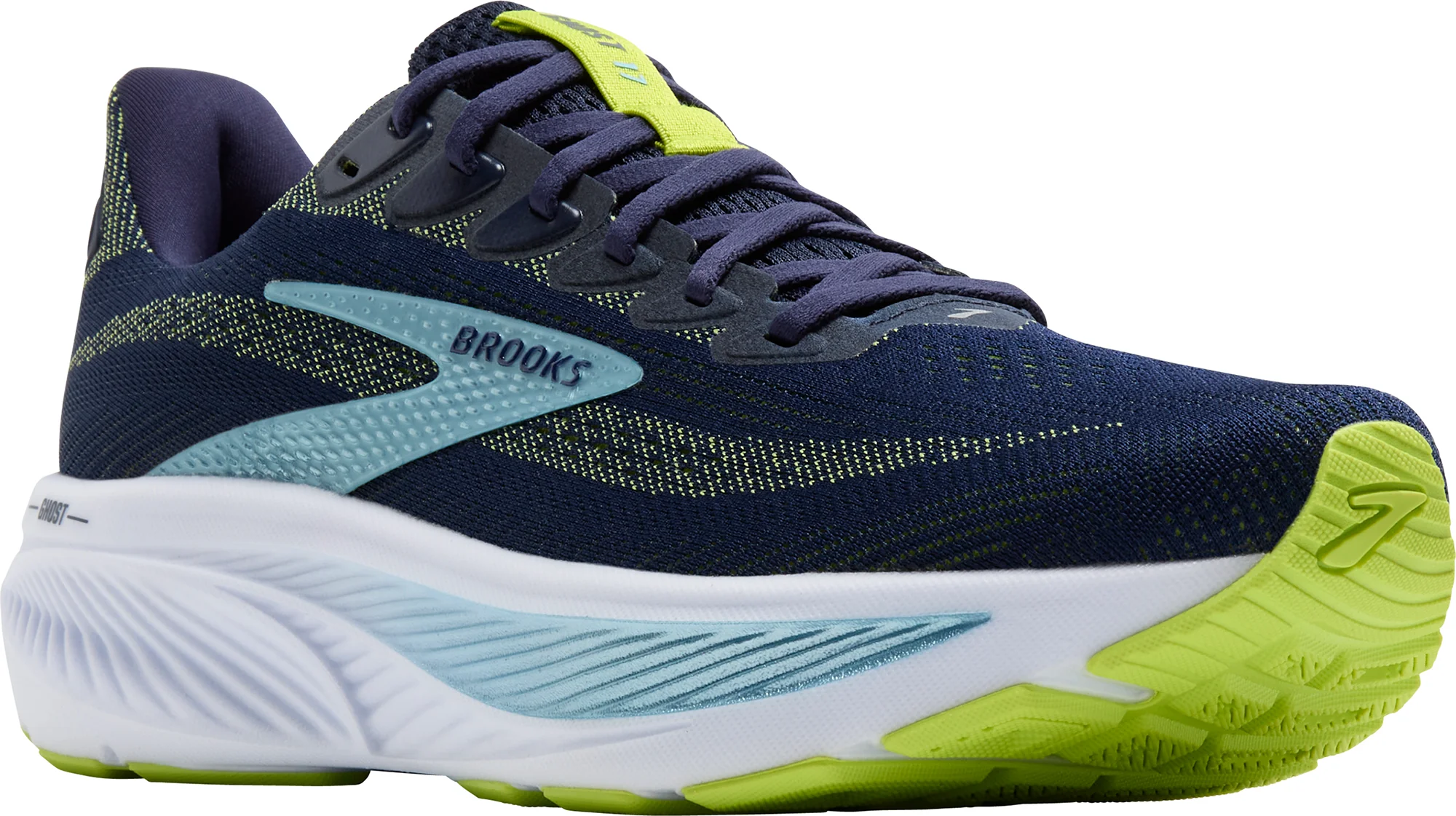 Brooks Ghost 17 WIDE FIT (2E) Mens Running Shoes - Blue - Image 6