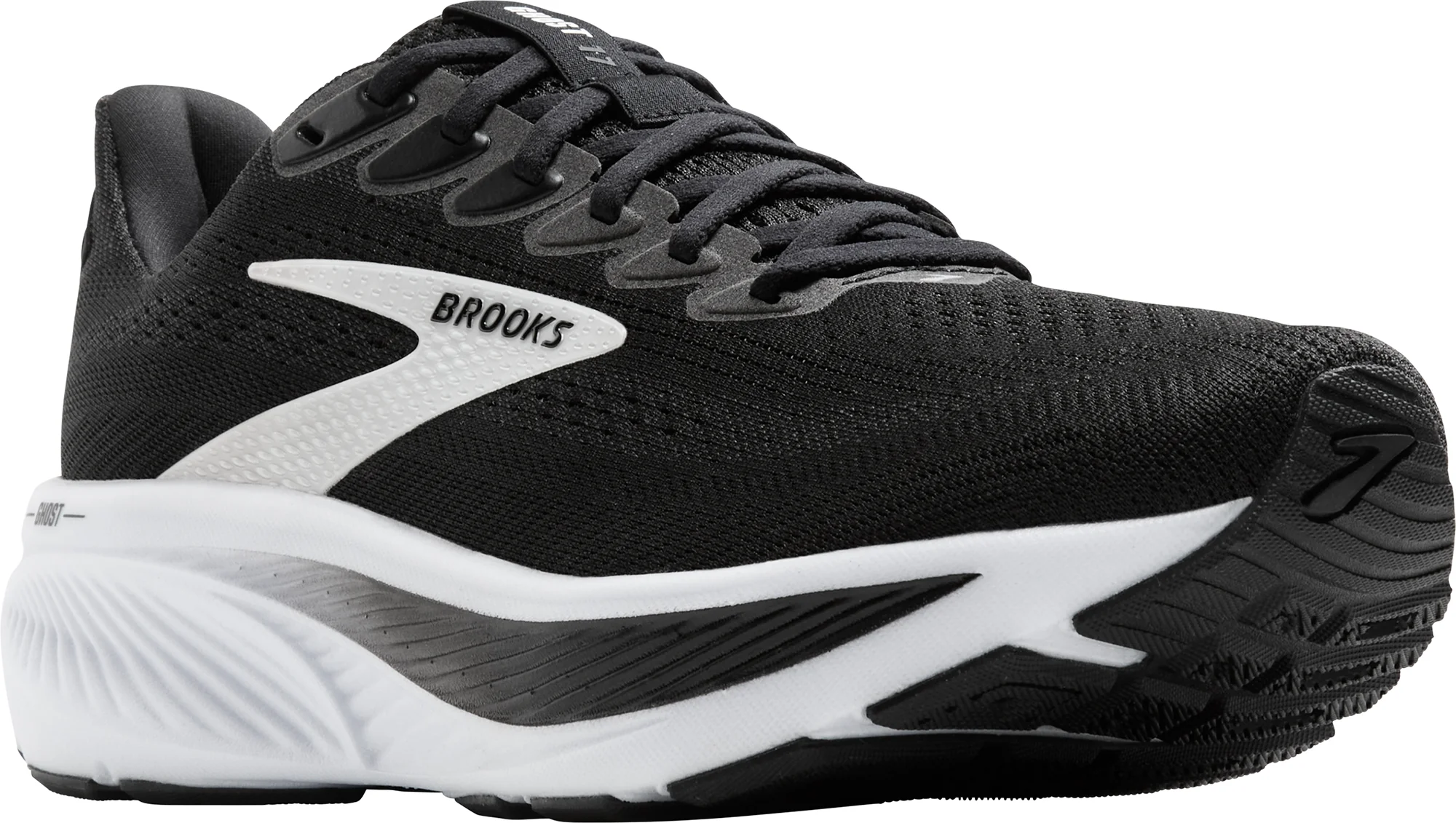 Brooks Ghost 17 Womens Running Shoes - Black - Image 6