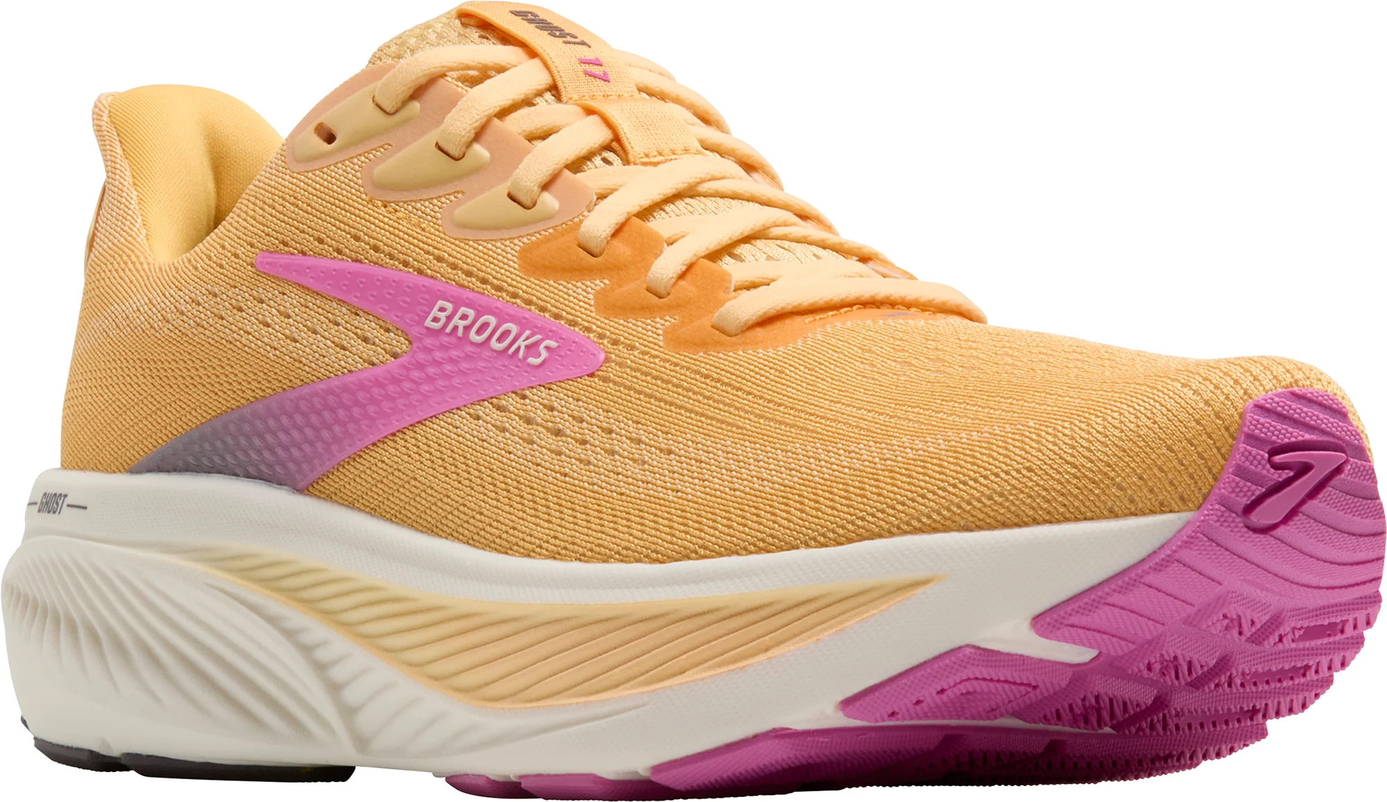 Brooks Ghost 17 Womens Running Shoes - Orange - Image 6
