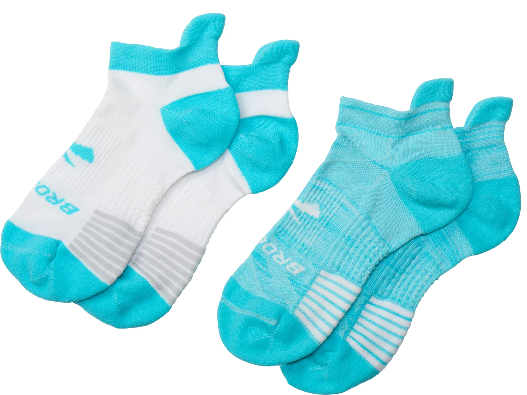 Brooks Ghost Lite No Show (2 Pack) Running Socks - Blue - Image 4