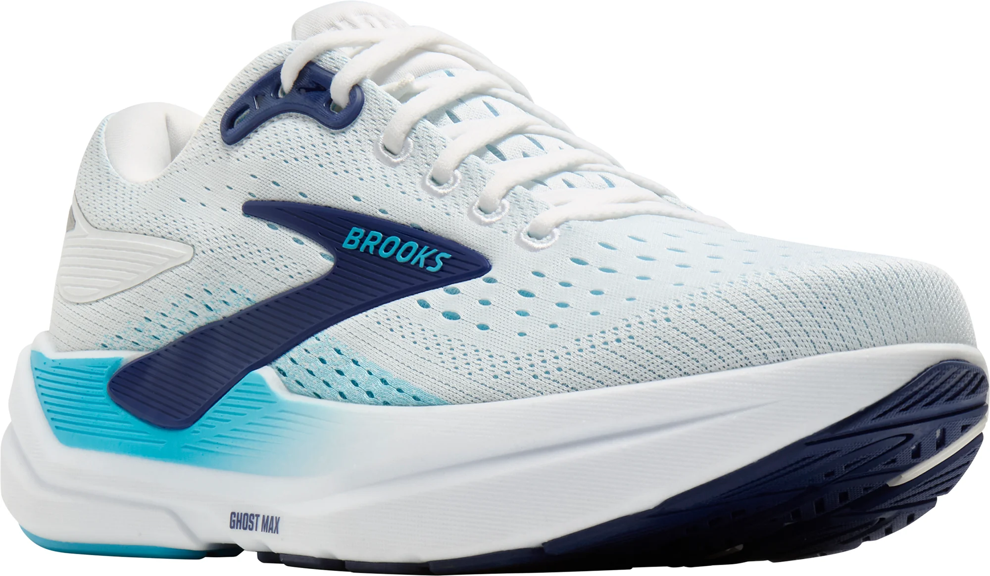 Brooks Ghost Max 3 Mens Running Shoes - White - Image 6