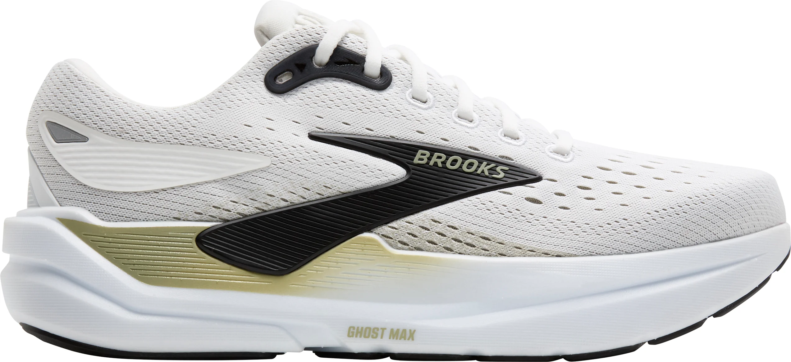 Brooks Ghost Max 3 WIDE FIT (2E) Mens Running Shoes - White