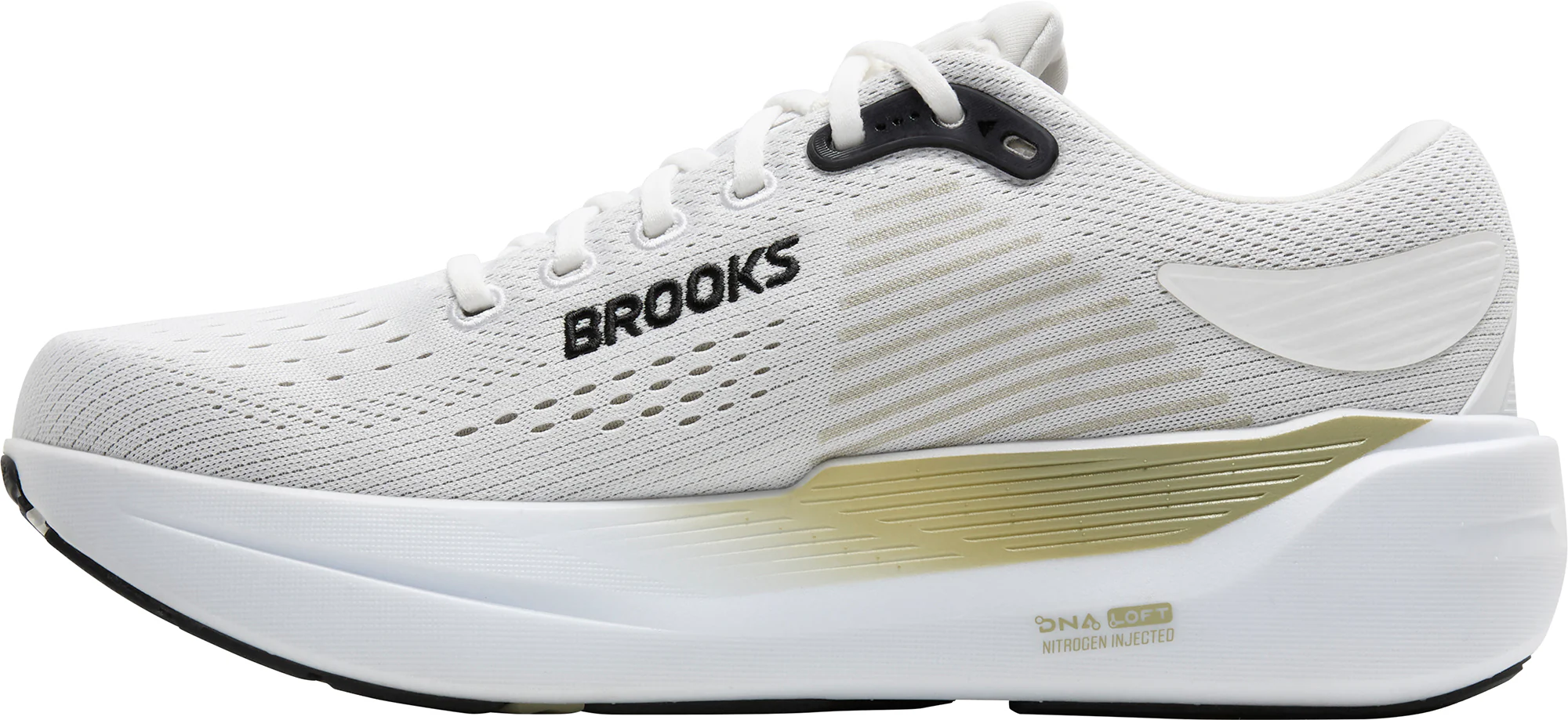 Brooks Ghost Max 3 WIDE FIT (2E) Mens Running Shoes - White - Image 3