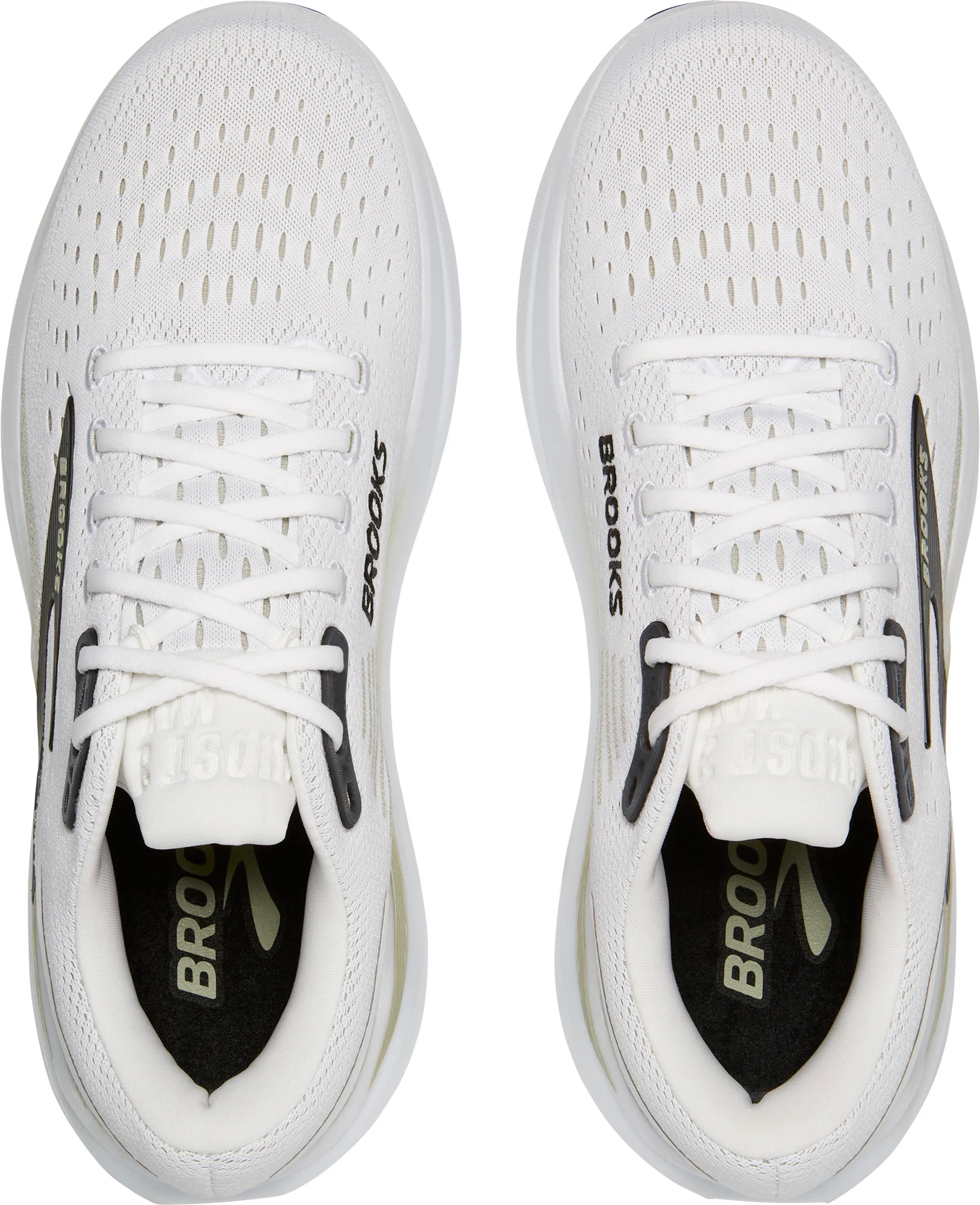 Brooks Ghost Max 3 WIDE FIT (2E) Mens Running Shoes - White - Image 4