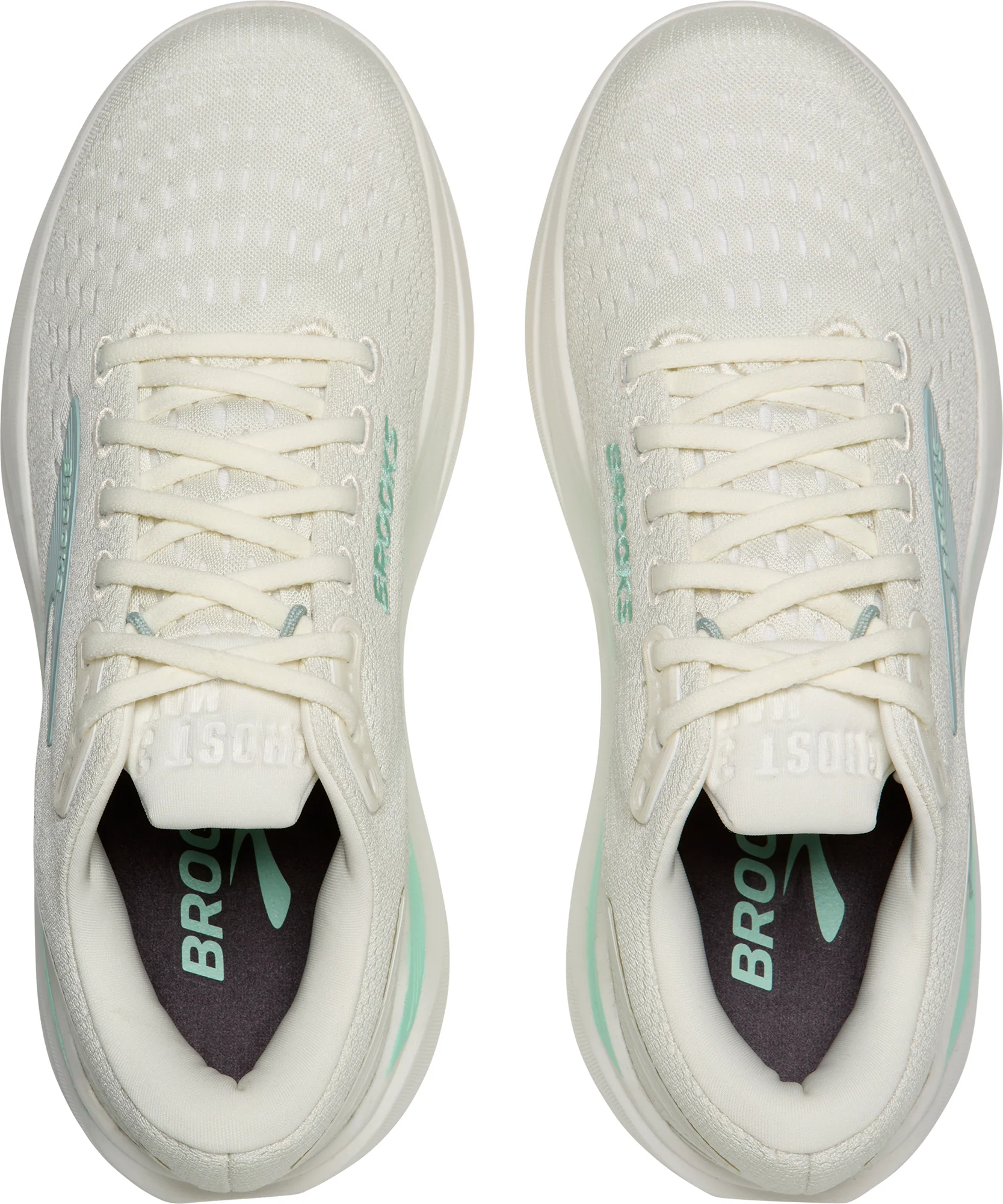 Brooks Ghost Max 3 Womens Running Shoes - Cream - Image 4