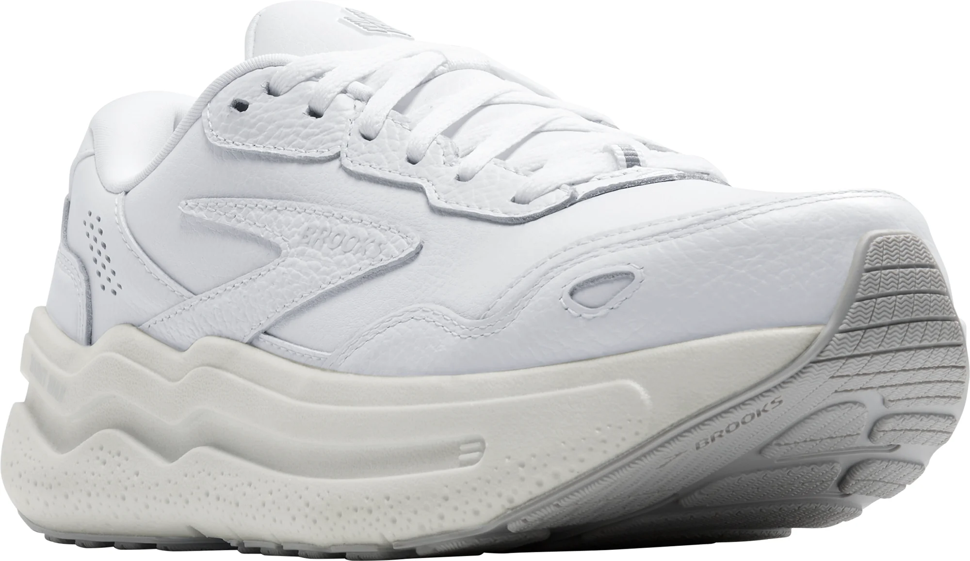 Brooks Ghost Max L Mens Walking Shoes - White - Image 6
