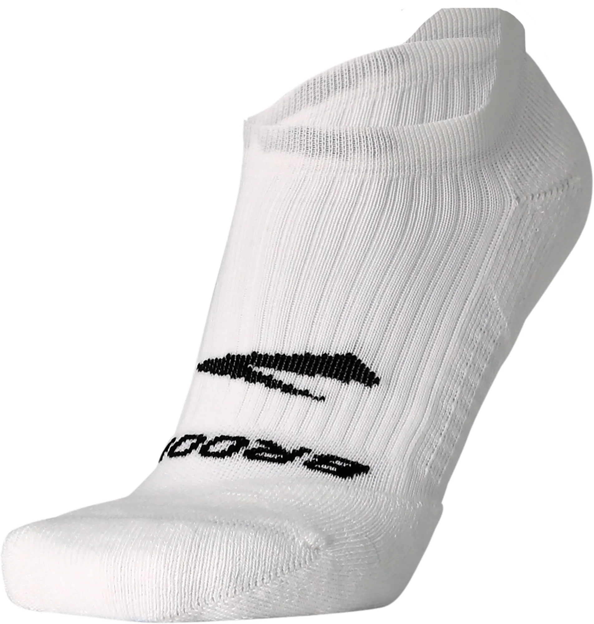 Brooks Ghost No Show Running Socks - White