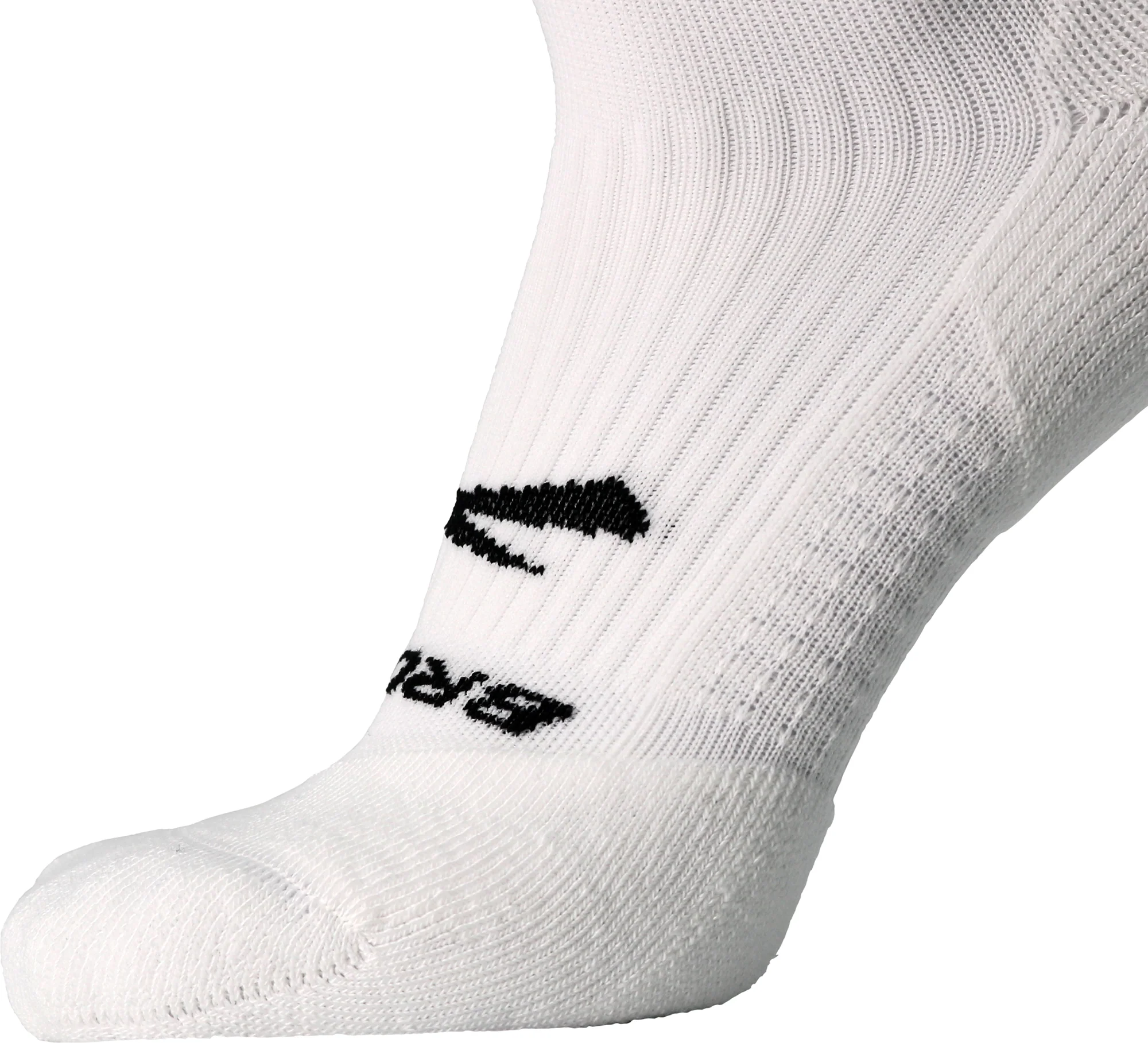 Brooks Ghost No Show Running Socks - White - Image 3