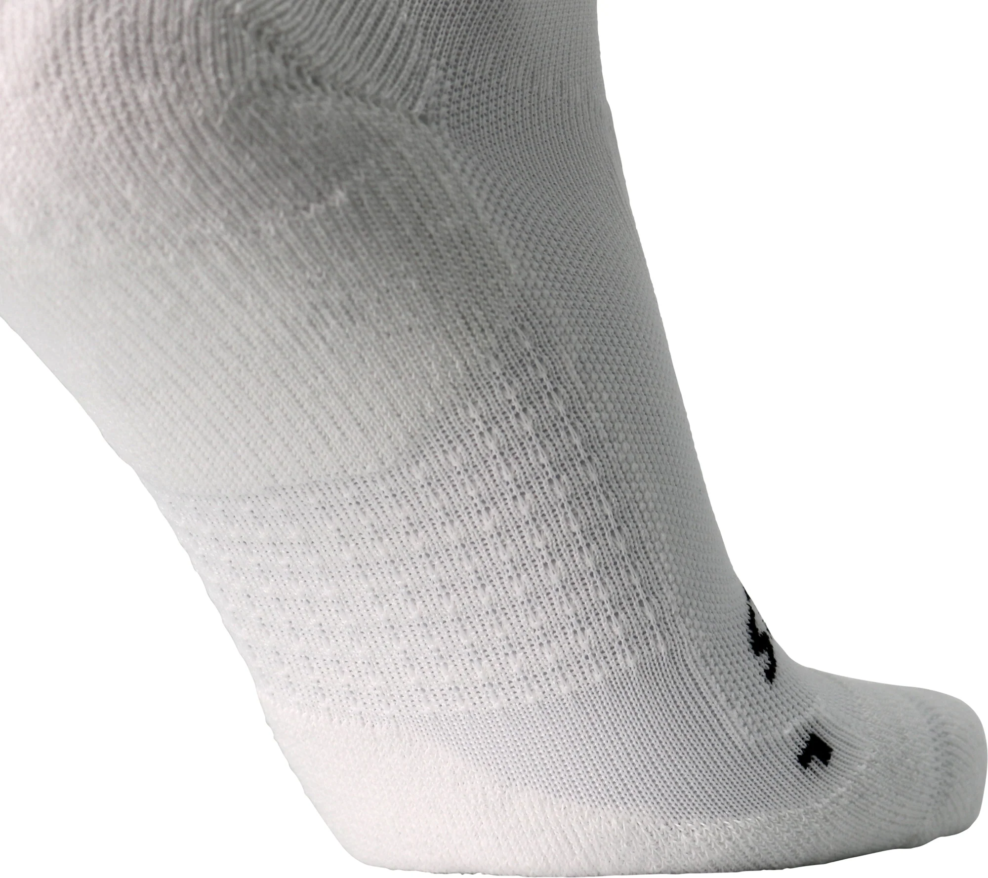 Brooks Ghost No Show Running Socks - White - Image 4