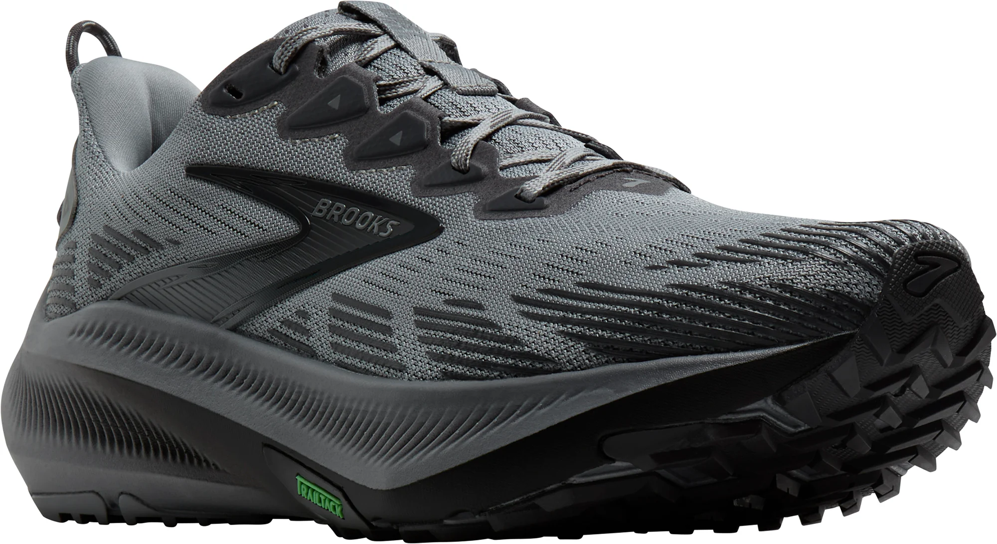 Brooks Ghost Trail Mens Running Shoes - Grey - Image 6