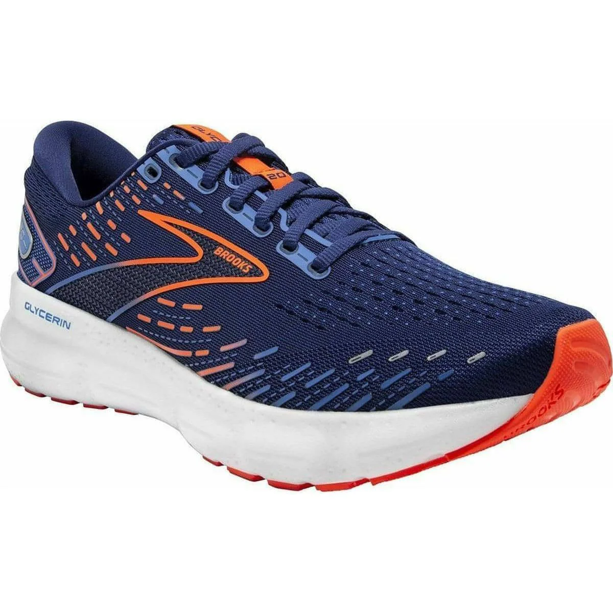 Brooks Glycerin 20 Mens Running Shoes - Blue - Image 5
