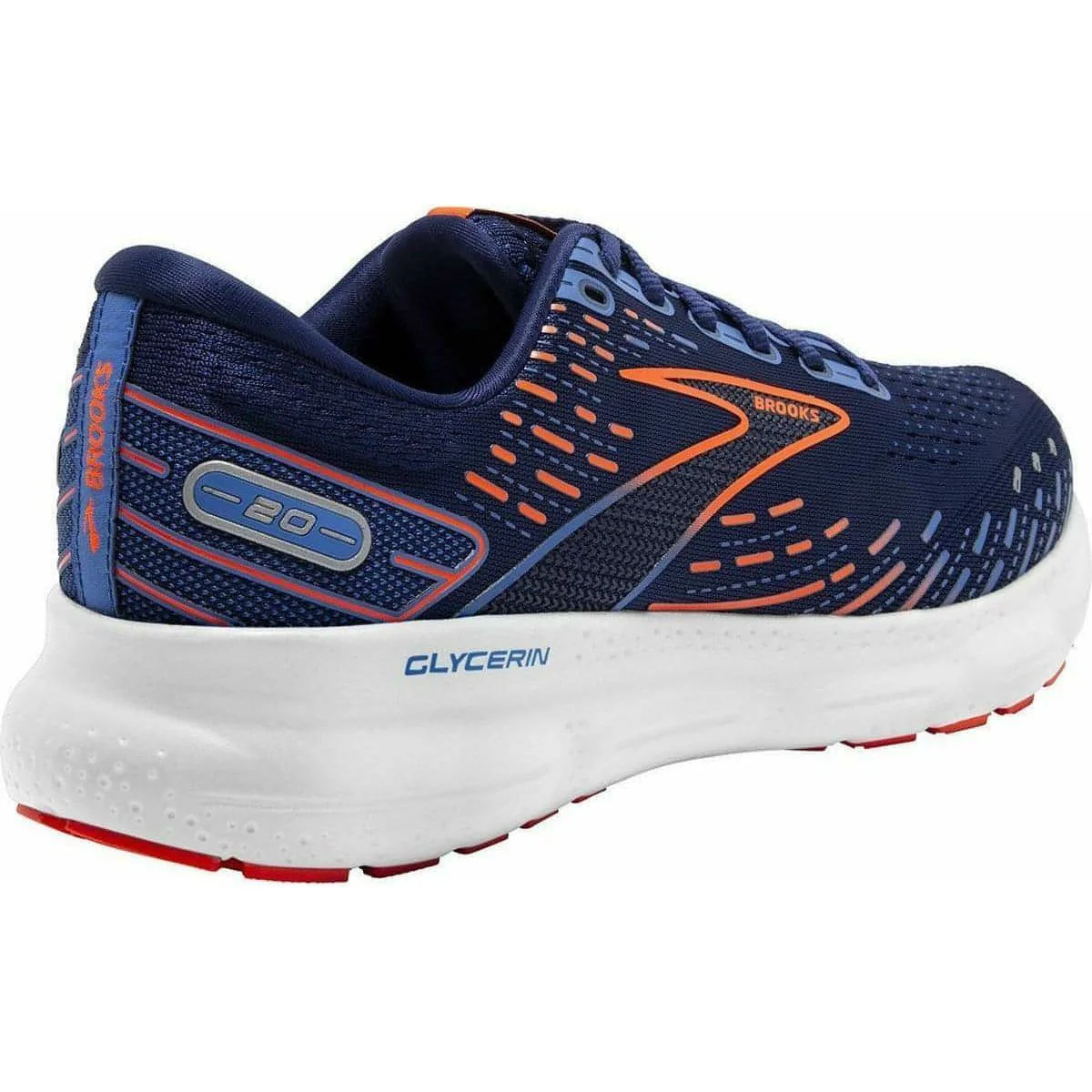 Brooks Glycerin 20 Mens Running Shoes - Blue - Image 6