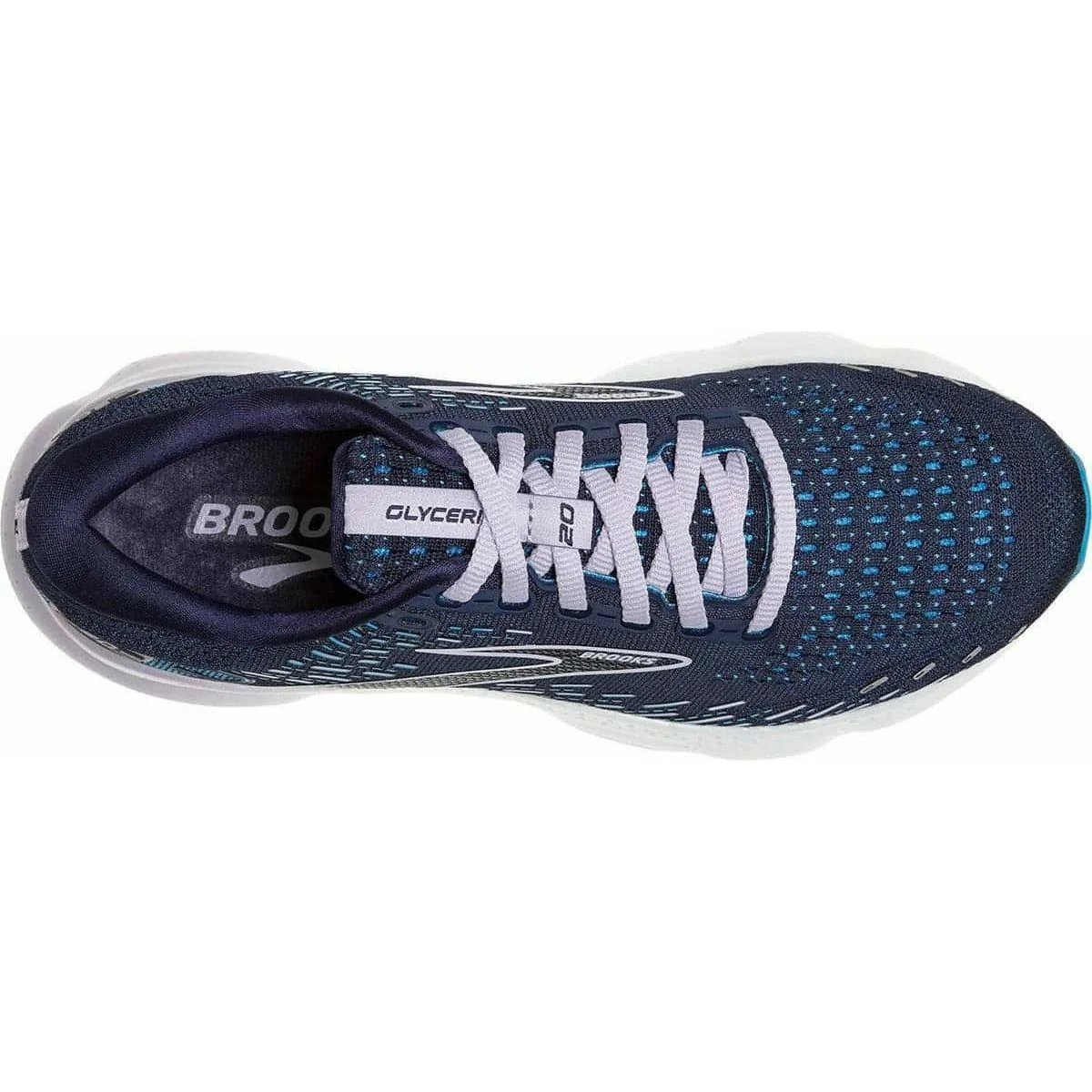 Brooks Glycerin 20 Womens Running Shoes - Blue - Image 5