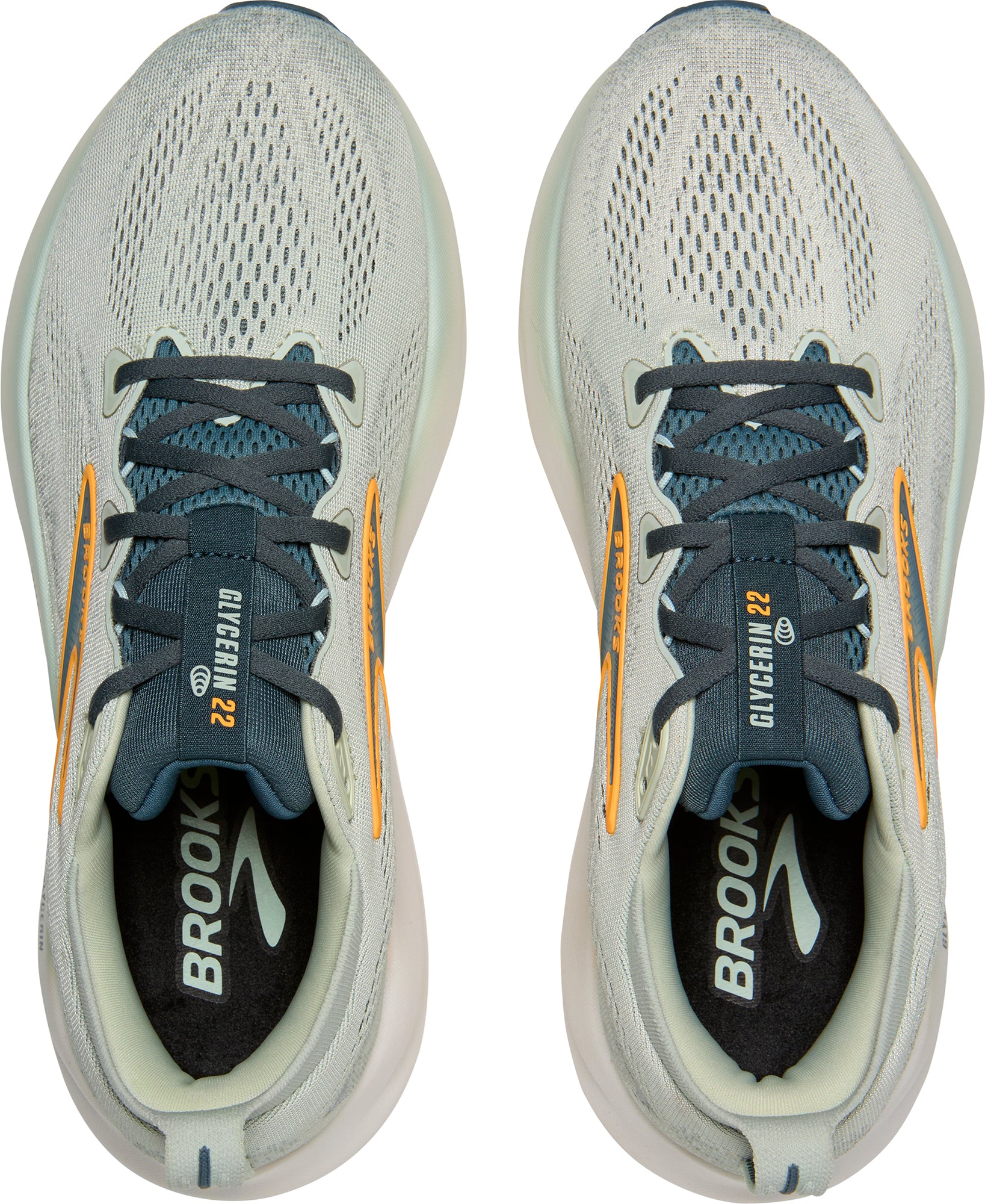 Brooks Glycerin 22 Mens Running Shoes - Grey - Image 4