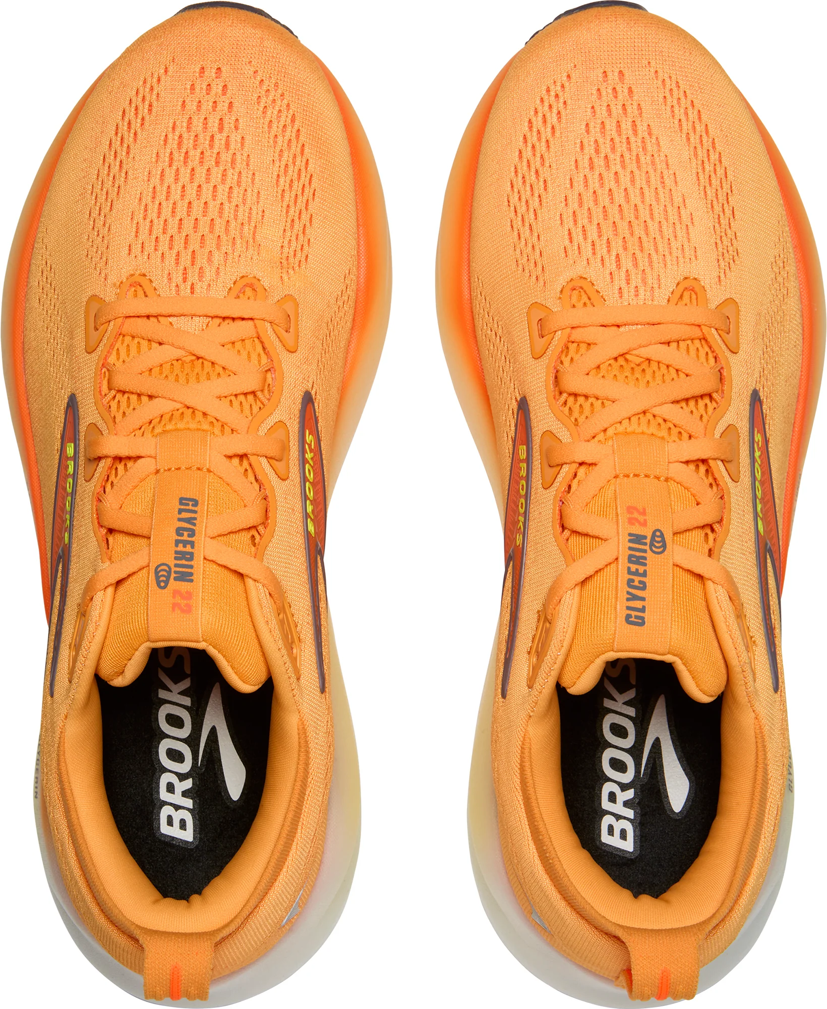 Brooks Glycerin 22 Mens Running Shoes - Orange - Image 4