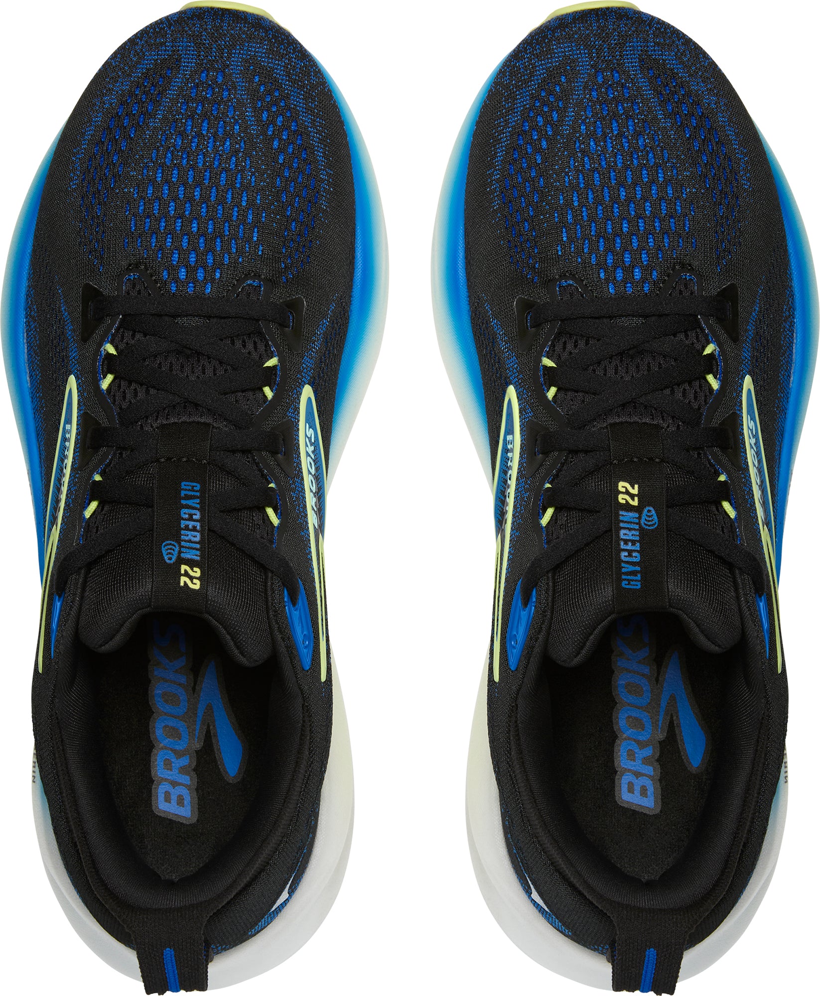 Brooks Glycerin 22 WIDE FIT Mens Running Shoes - Black - Image 4