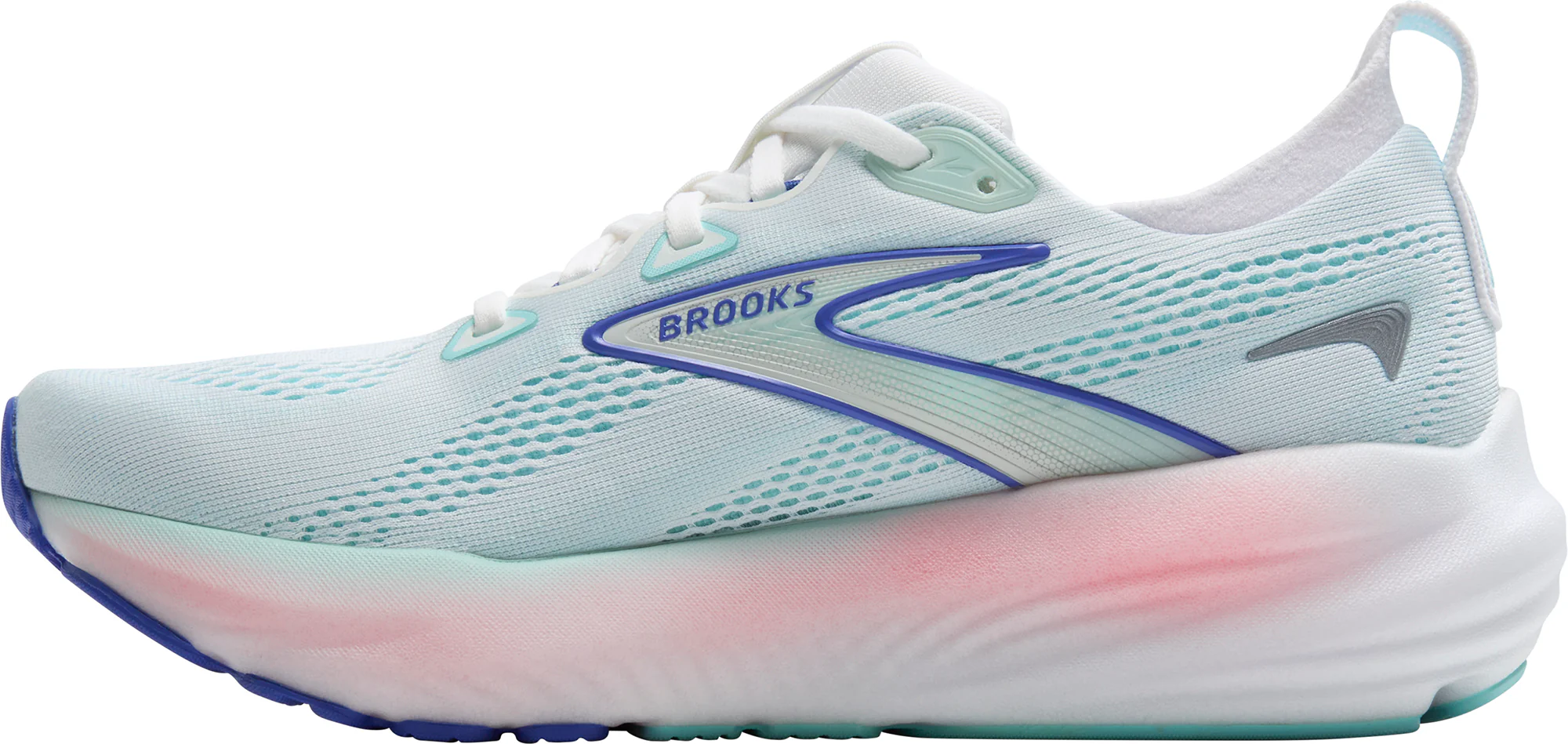 Brooks Glycerin 22 WIDE FIT Womens Running Shoes - White - Image 3