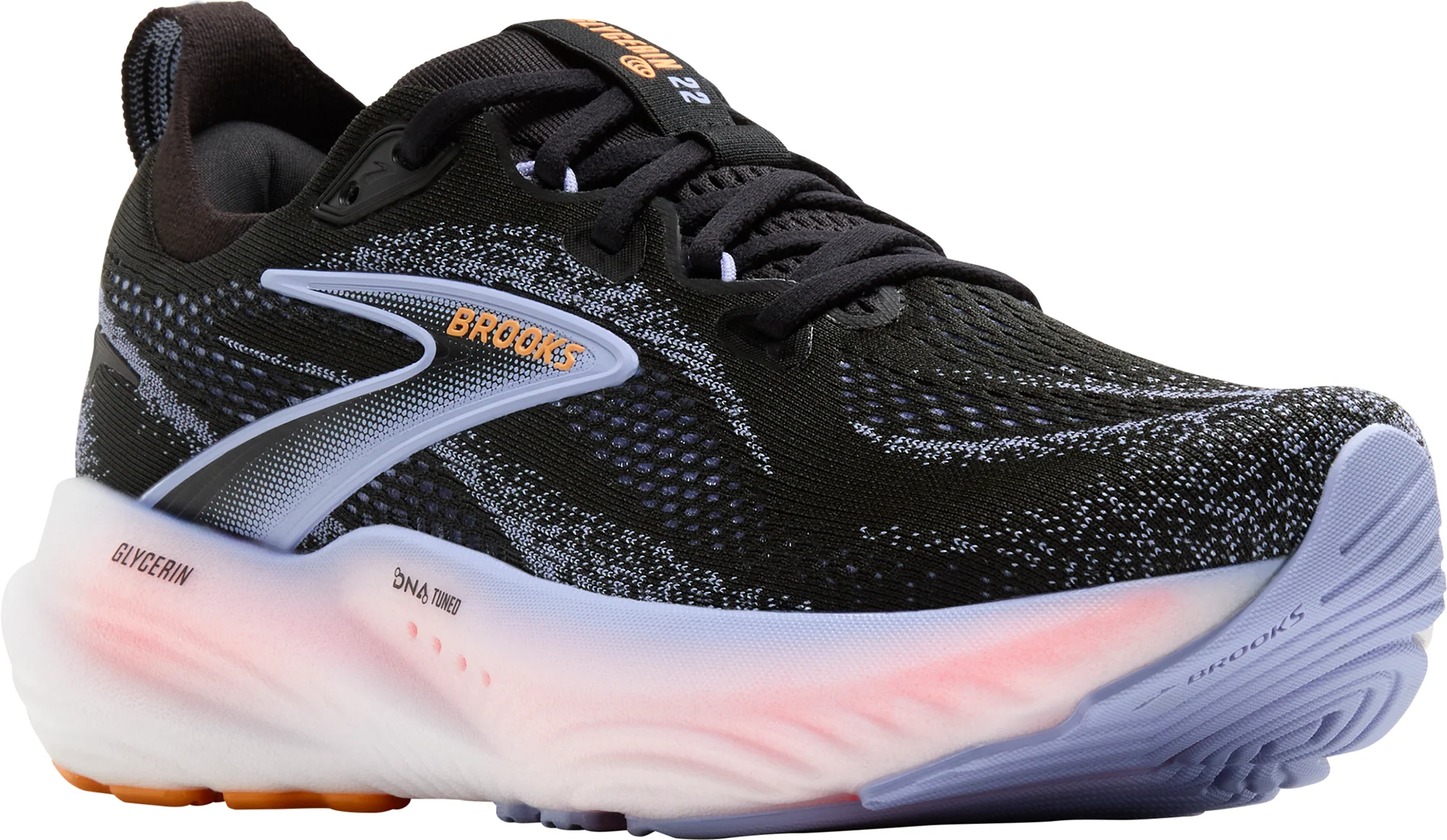 Brooks Glycerin 22 Womens Running Shoes - Black - Image 6