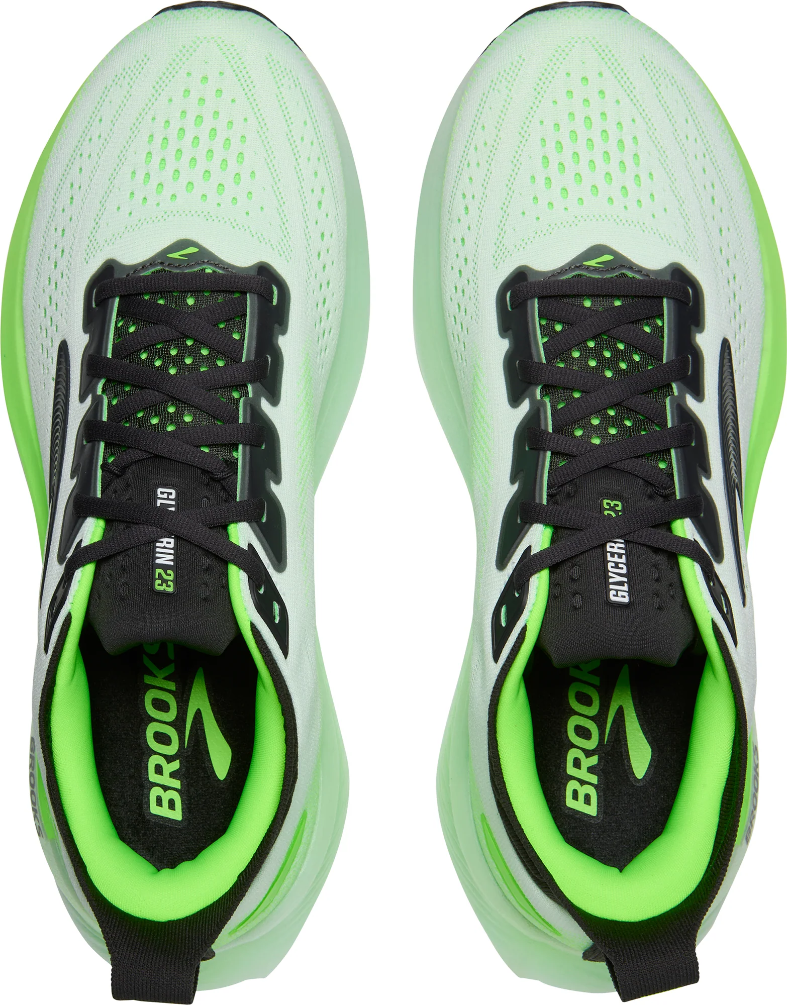 Brooks Glycerin 23 Mens Running Shoes - Green - Image 4