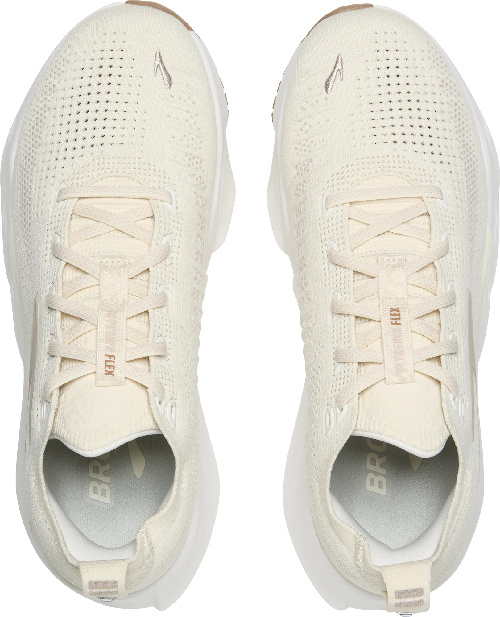 Brooks Glycerin Flex Womens Running Shoes - Cream - Image 4