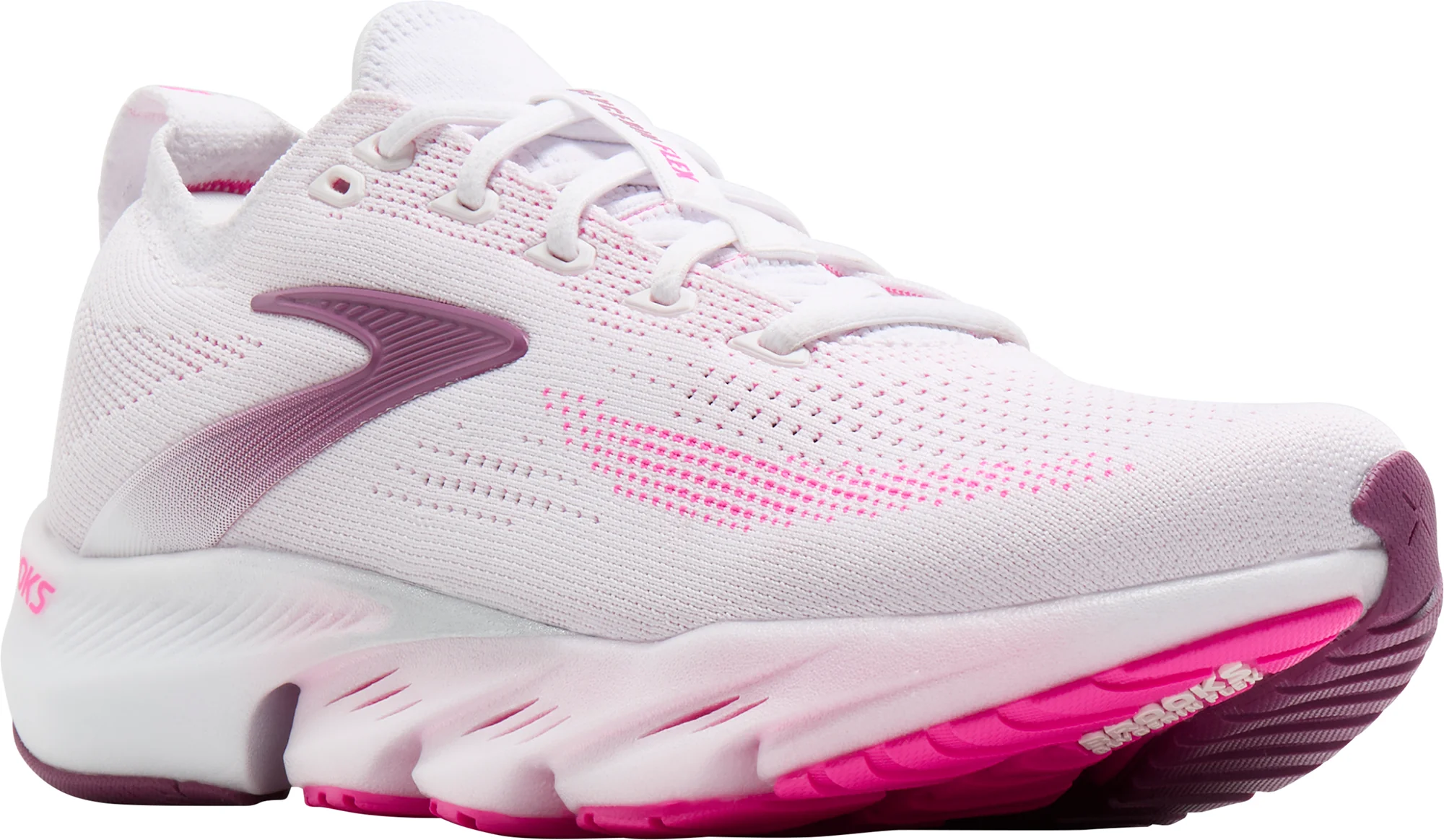 Brooks Glycerin Flex Womens Running Shoes - White - Image 6