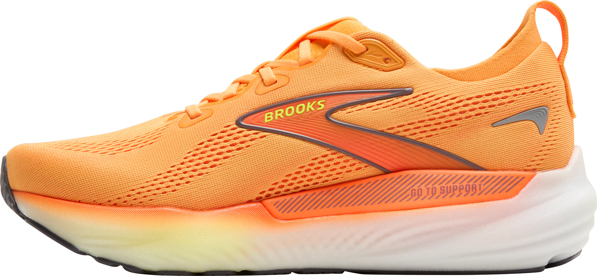 Brooks Glycerin GTS 22 Mens Running Shoes - Orange - Image 3