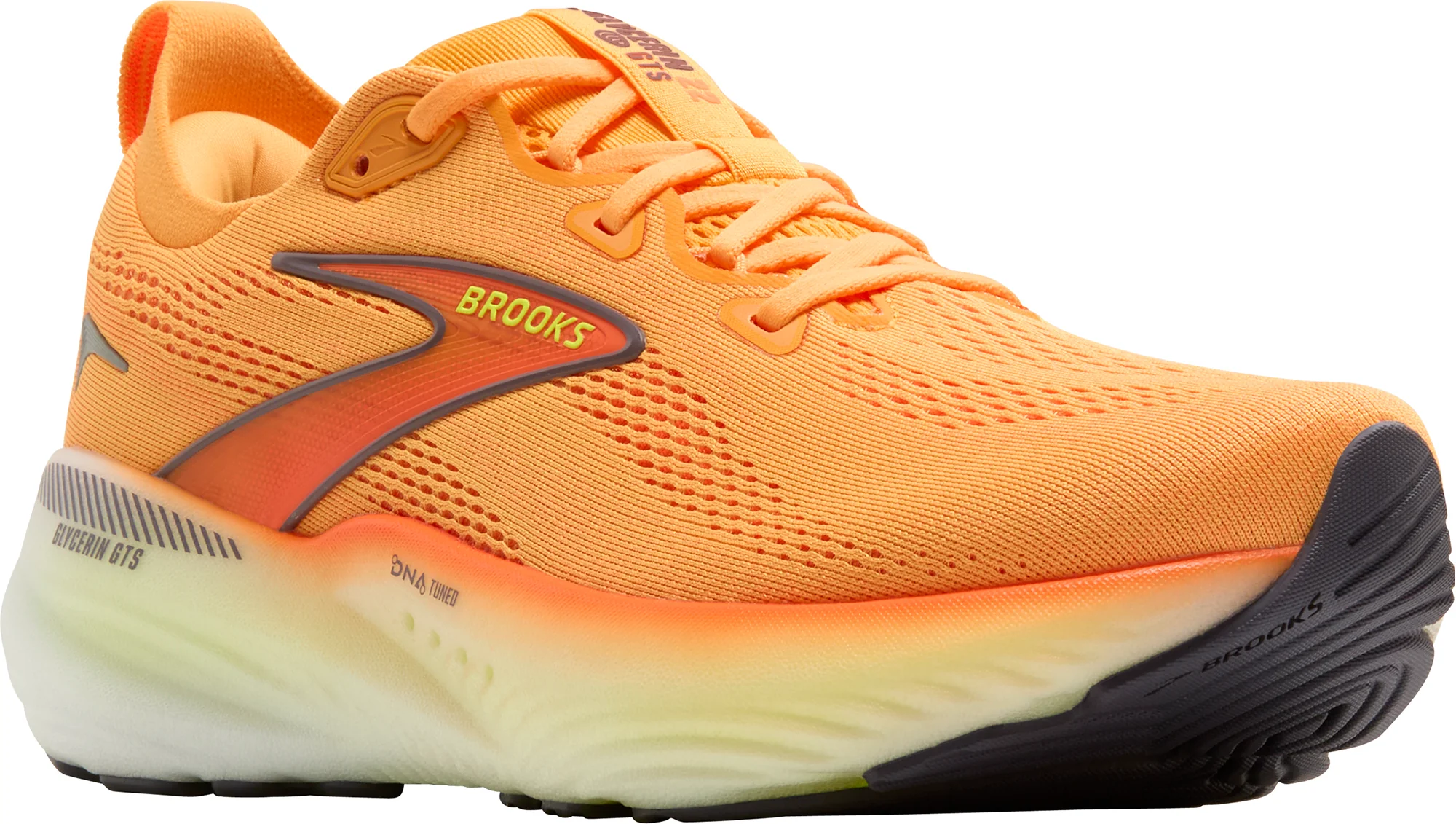 Brooks Glycerin GTS 22 Mens Running Shoes - Orange - Image 6