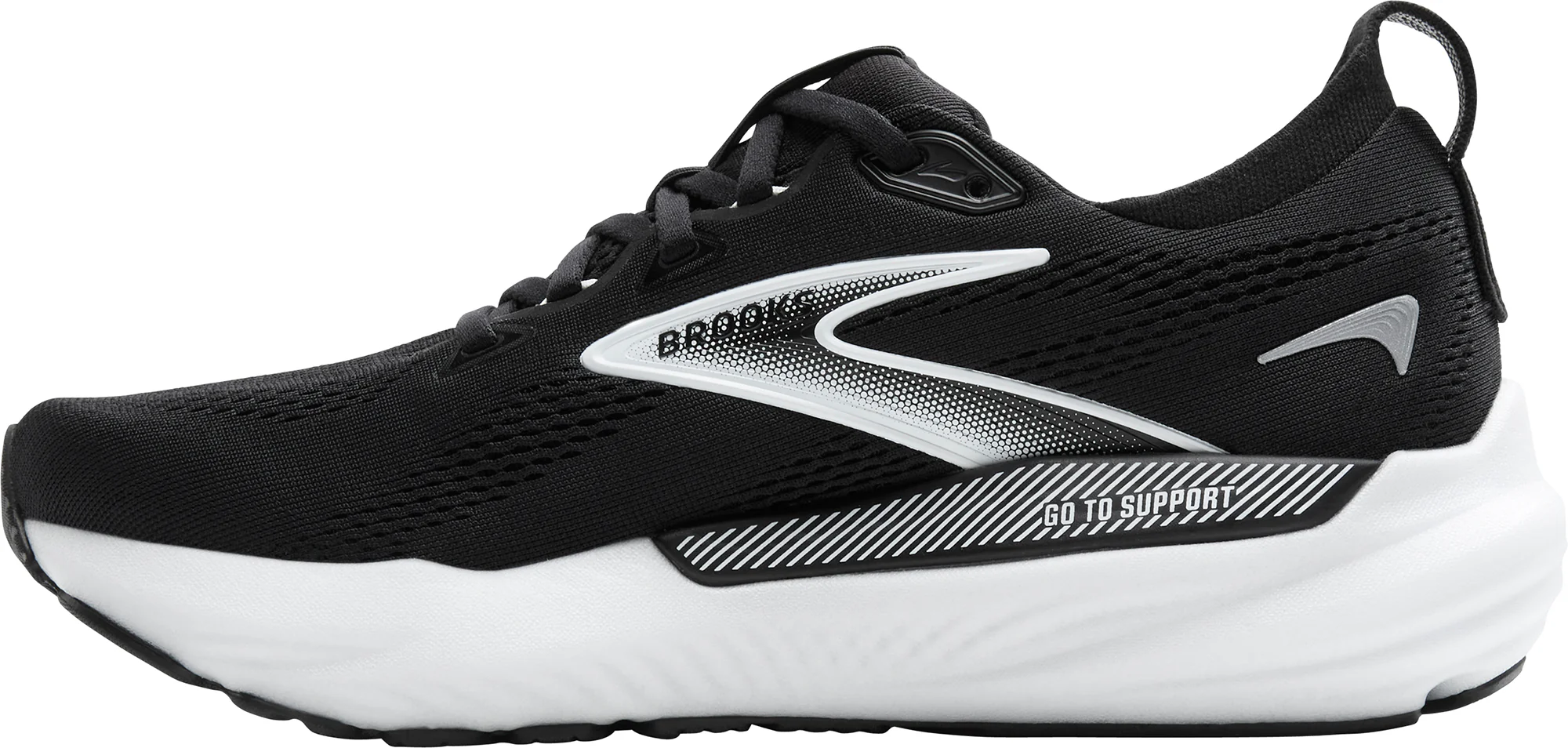 Brooks Glycerin GTS 22 WIDE FIT Womens Running Shoes - Black - Image 3