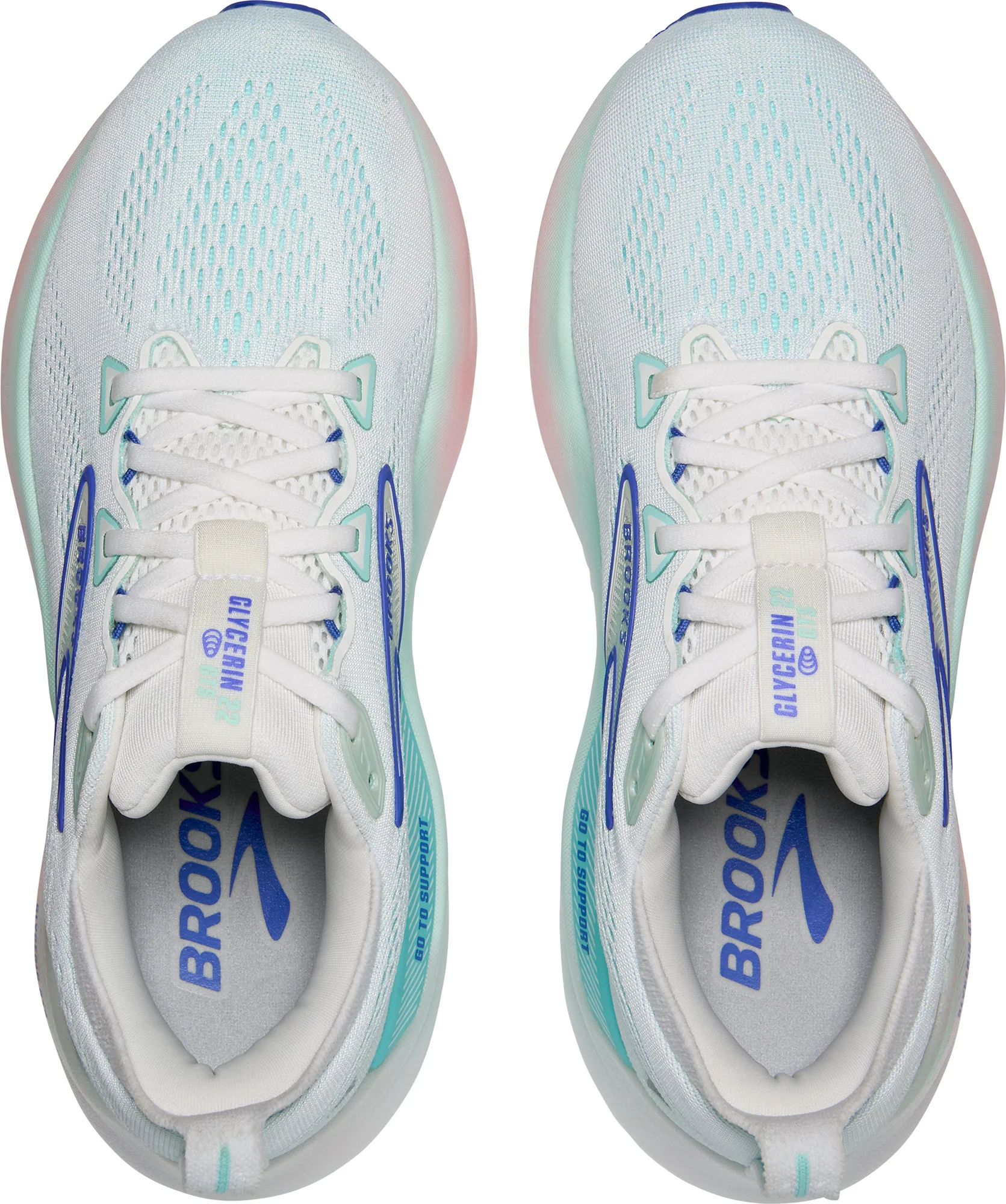 Brooks Glycerin GTS 22 Womens Running Shoes - Green - Image 4
