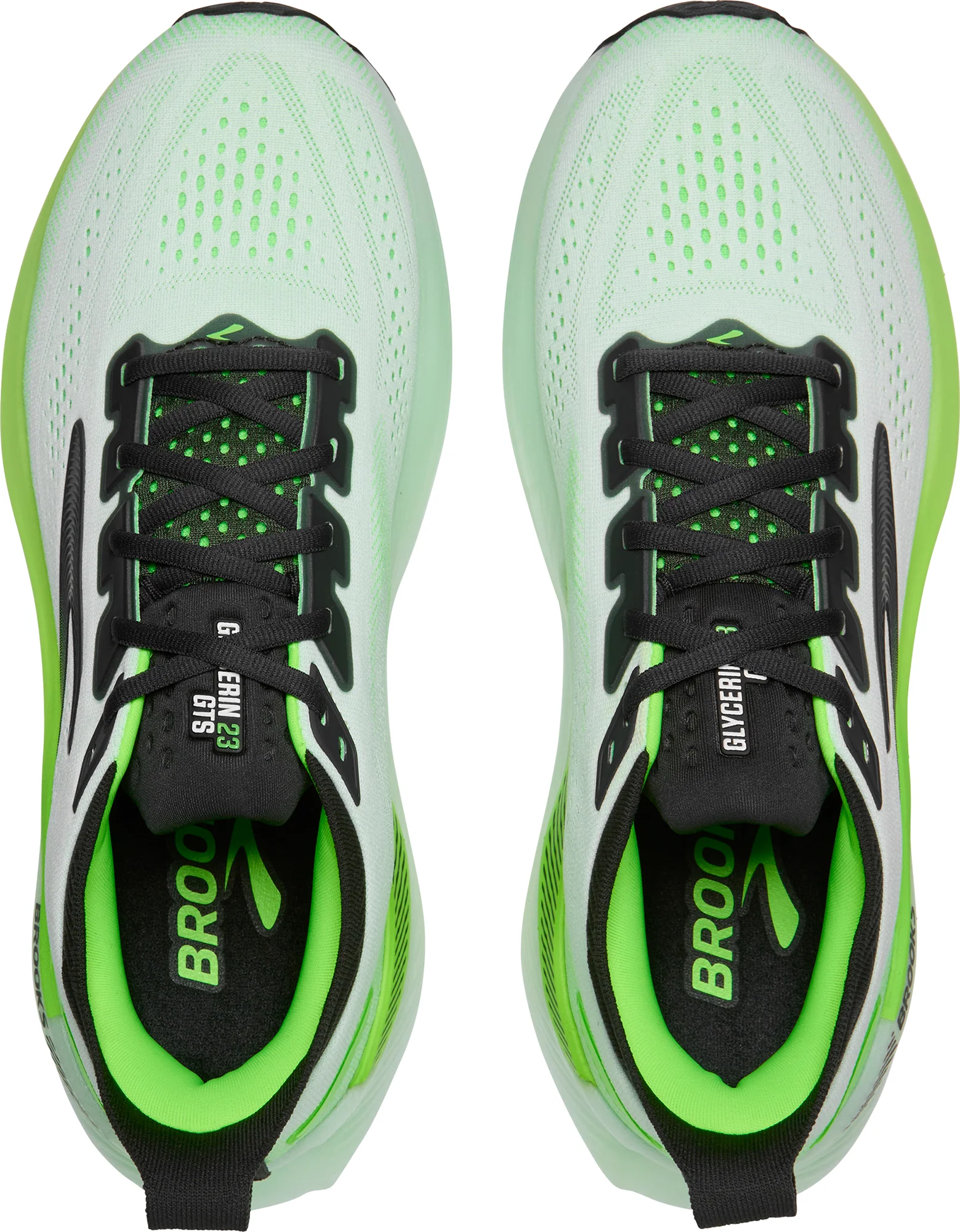 Brooks Glycerin GTS 23 Mens Running Shoes - Green - Image 4