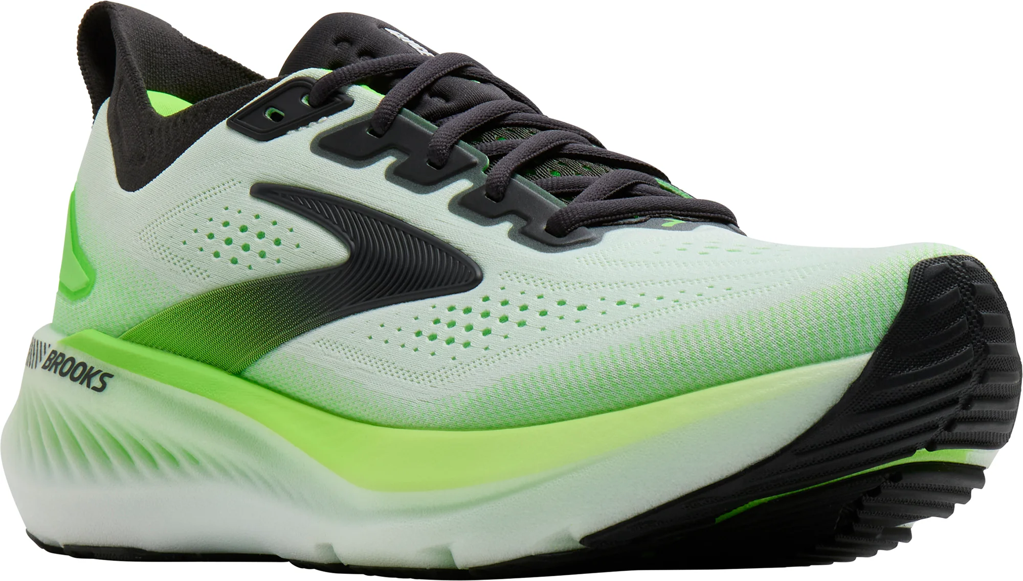 Brooks Glycerin GTS 23 Mens Running Shoes - Green - Image 6