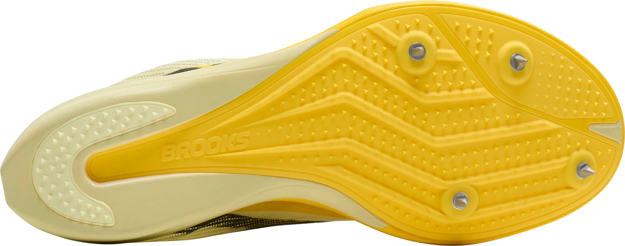 Brooks Hyperion Elite LD 2 Running Spikes - Yellow - Image 2