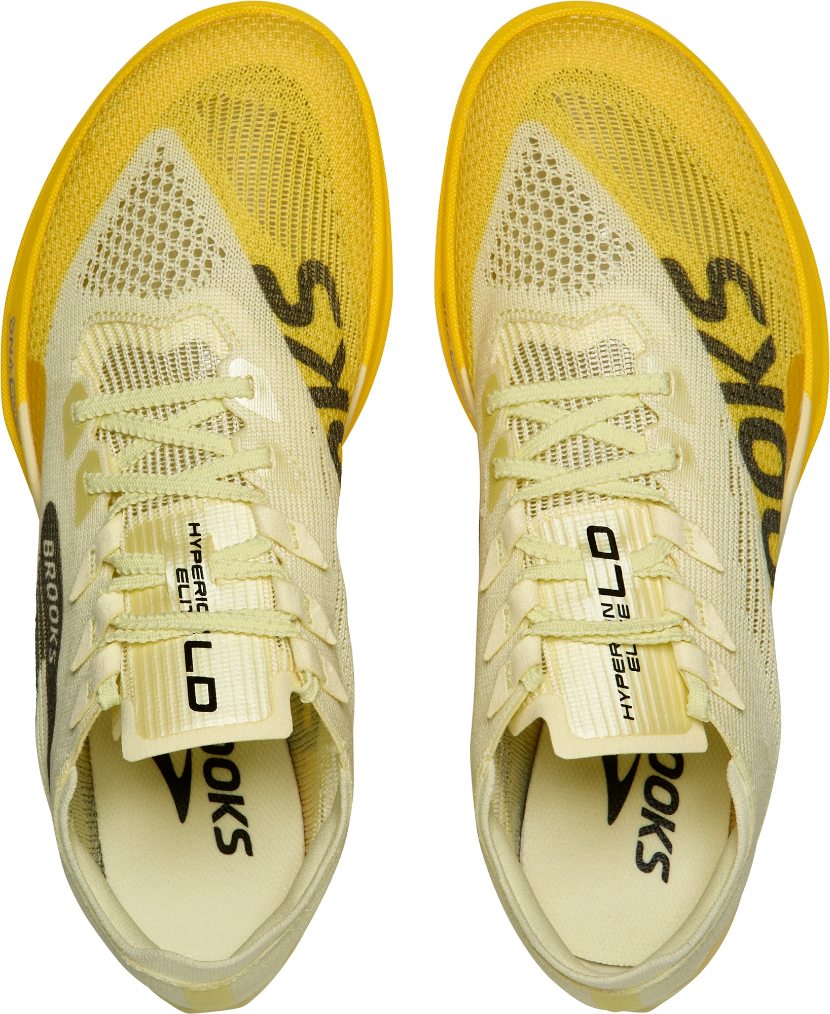 Brooks Hyperion Elite LD 2 Running Spikes - Yellow - Image 4