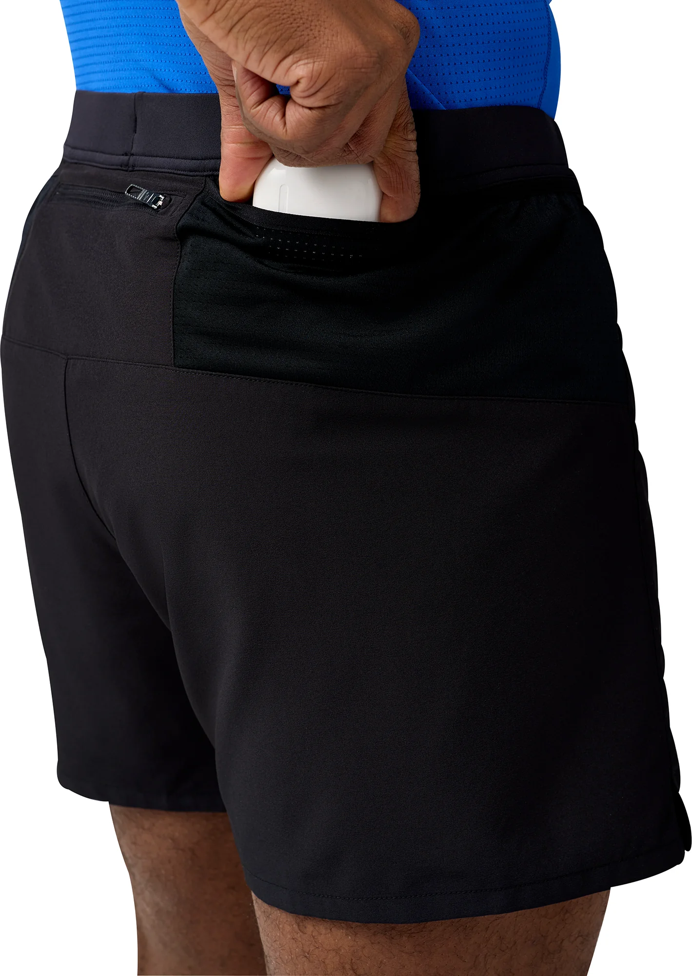 Brooks Journey 5 Inch Mens Running Shorts - Black - Image 3
