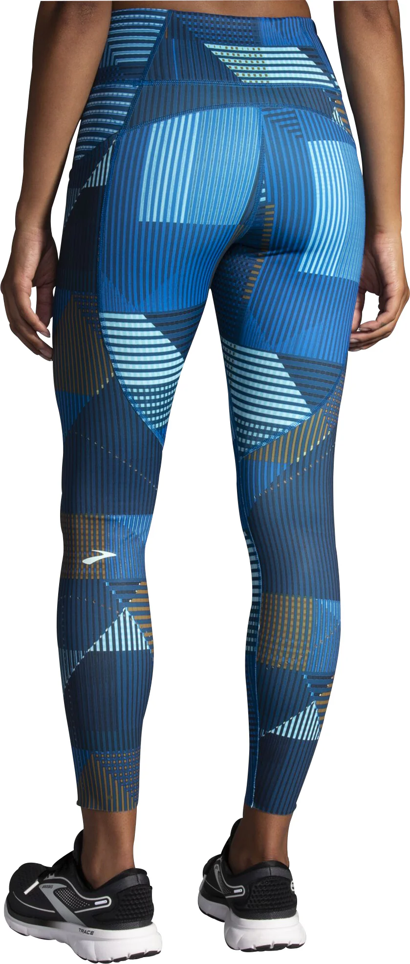 Brooks Method Womens 7/8 Running Tights - Blue - Image 2