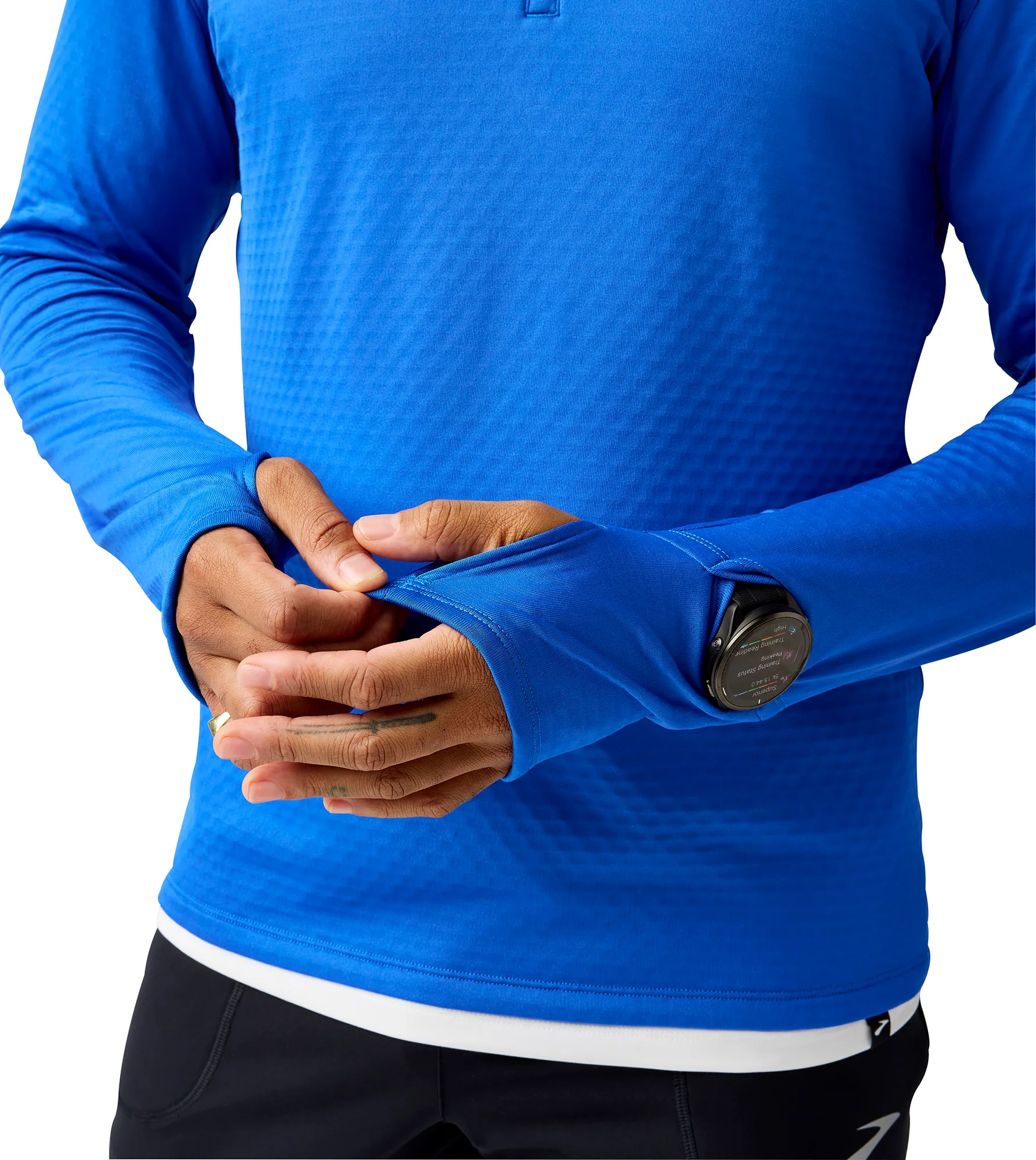 Brooks Notch Thermal 3.0 Mens Running Hoody - Blue - Image 3