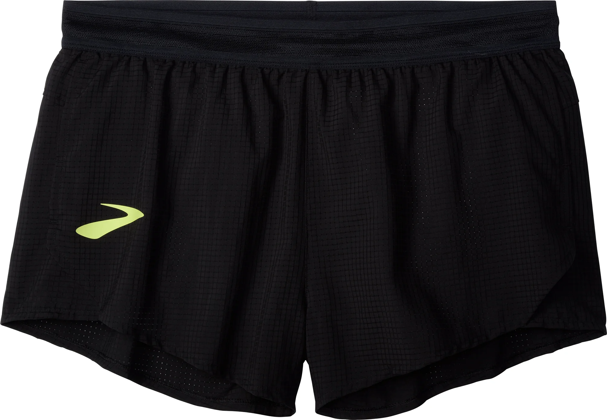 Brooks Pro Kit Split Mens Running Shorts - Black