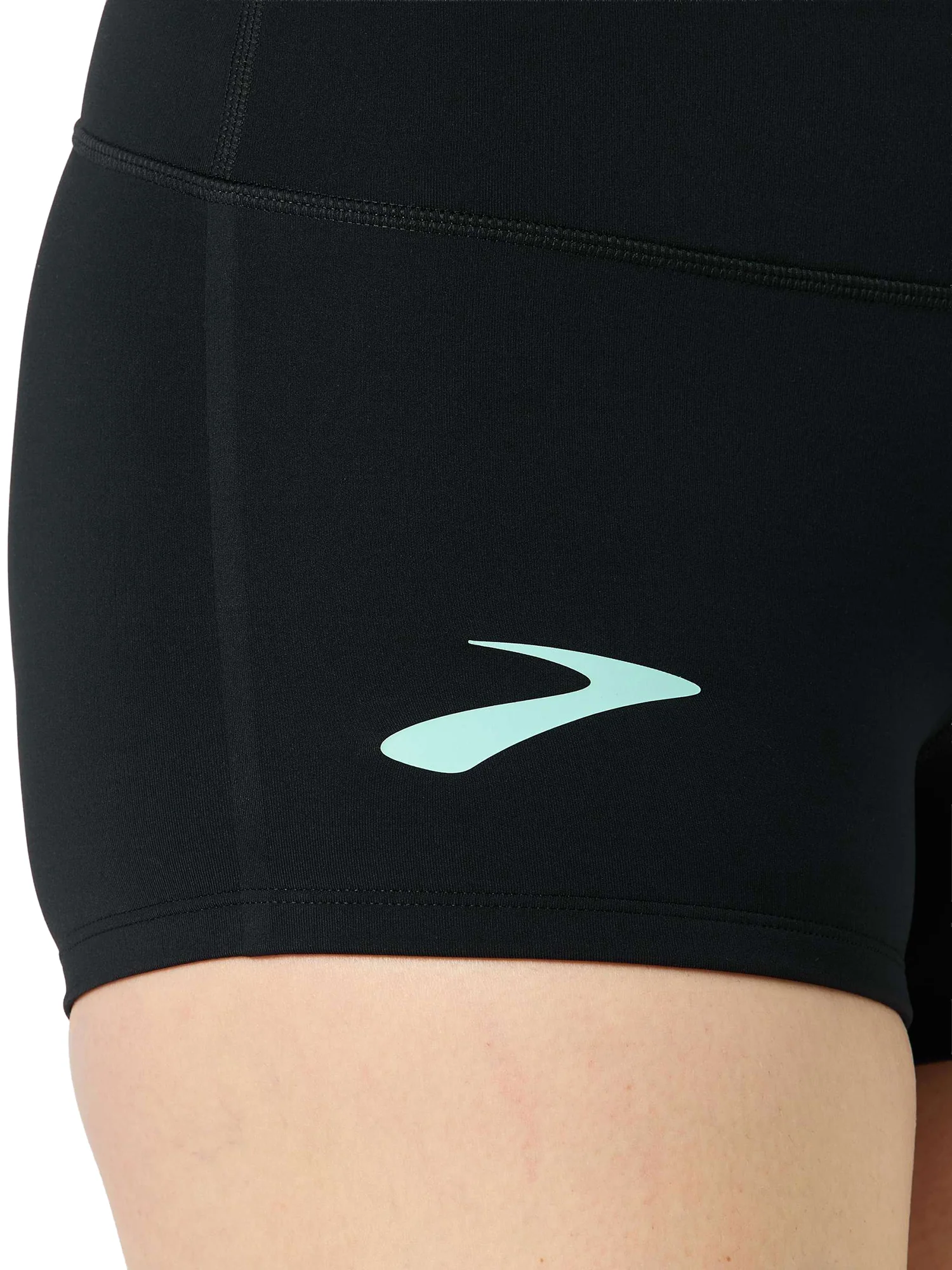 Brooks Pro Kit Womens Short Running Tights - Black - Image 3