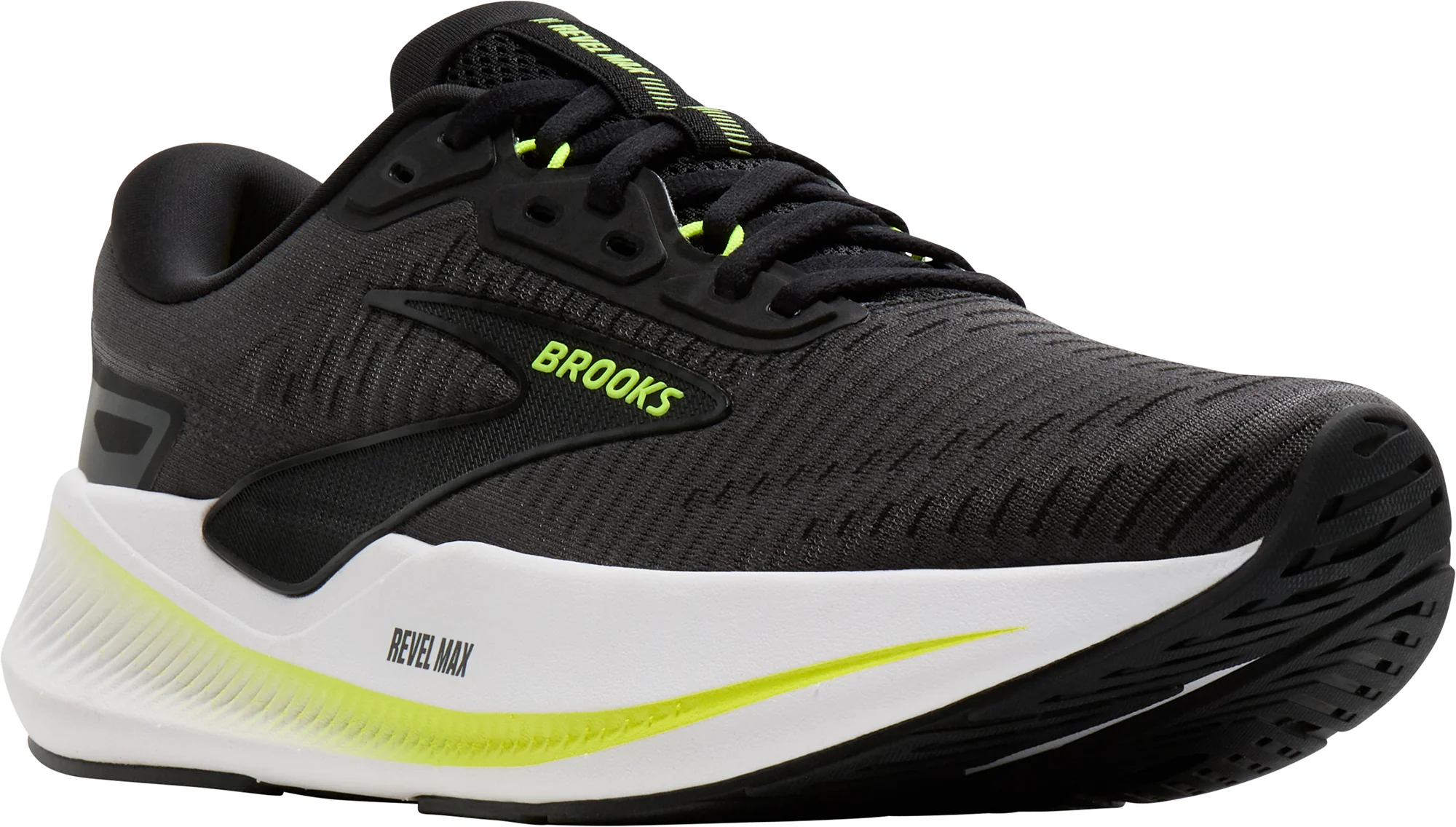 Brooks Revel Max Mens Running Shoes - Black - Image 6