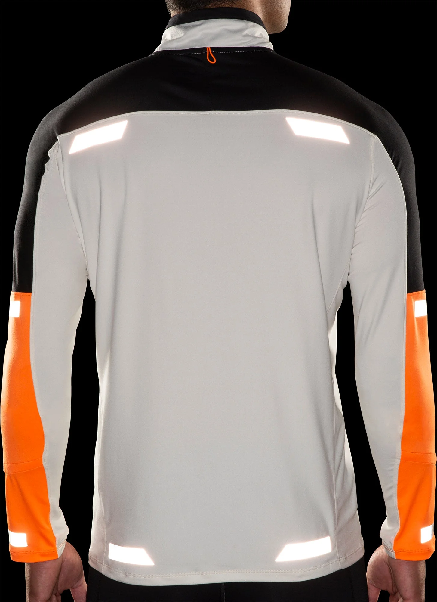 Brooks Run Visible 2.0 Half Zip Long Sleeve Mens Running Top - Grey - Image 8