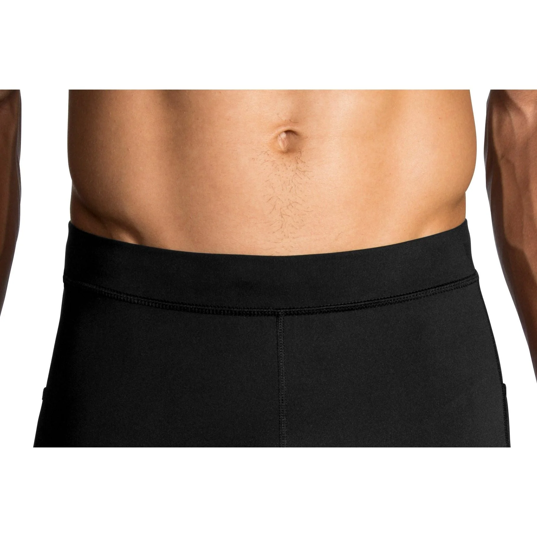 Brooks Source 9 Inch Mens Short Running Tights - Black - Image 4