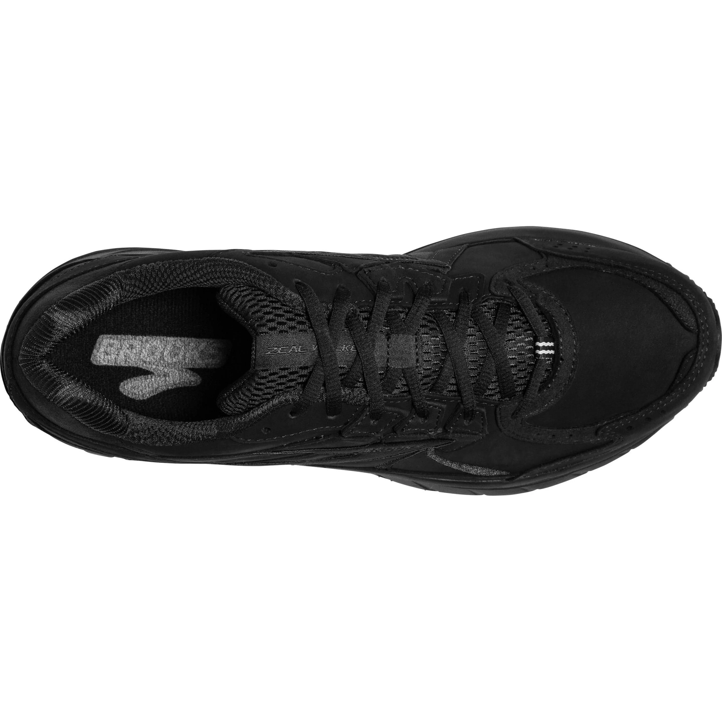 Brooks Zeal Walker Mens Walking Shoes - Black - Image 4