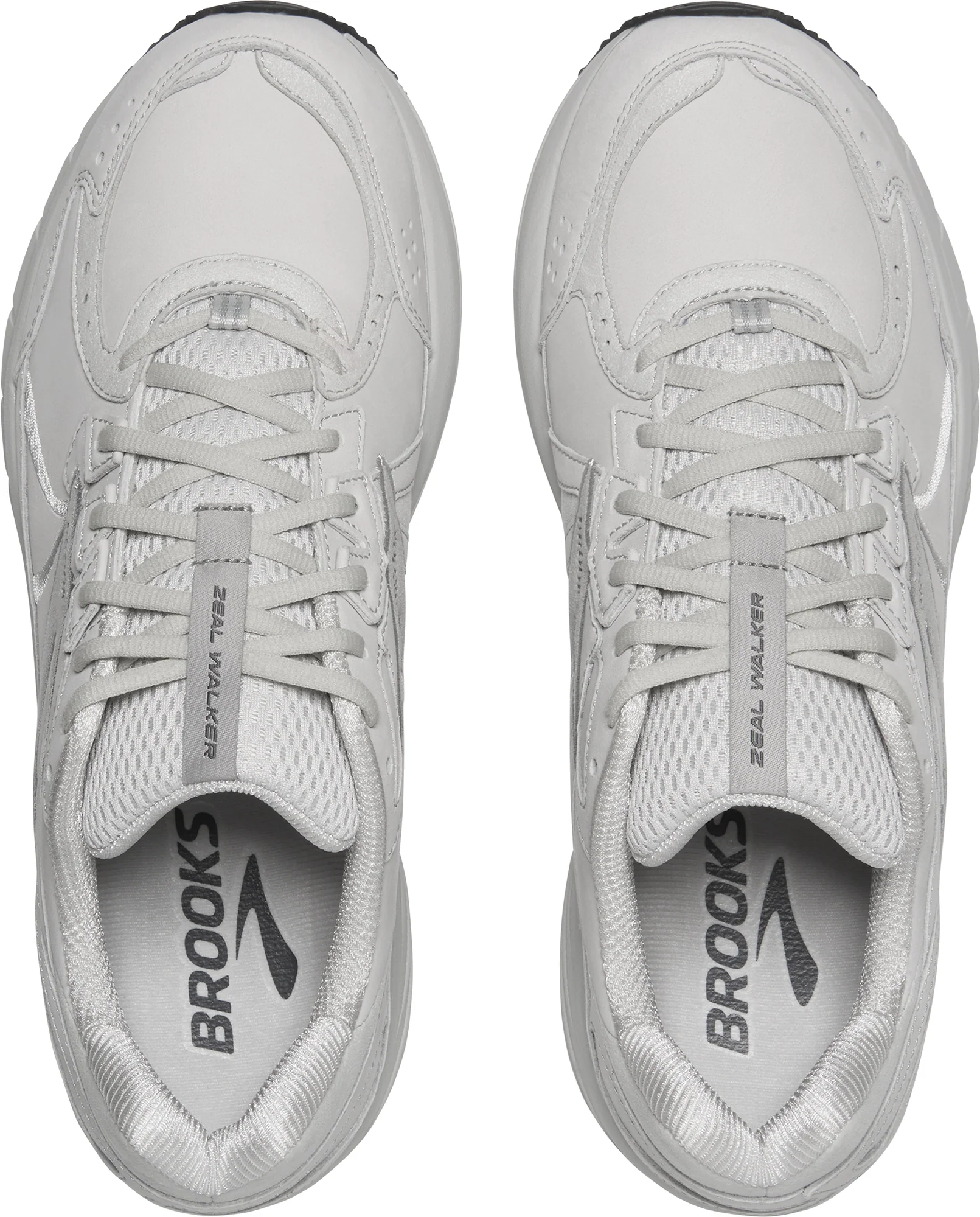 Brooks Zeal Walker Mens Walking Shoes - White - Image 4