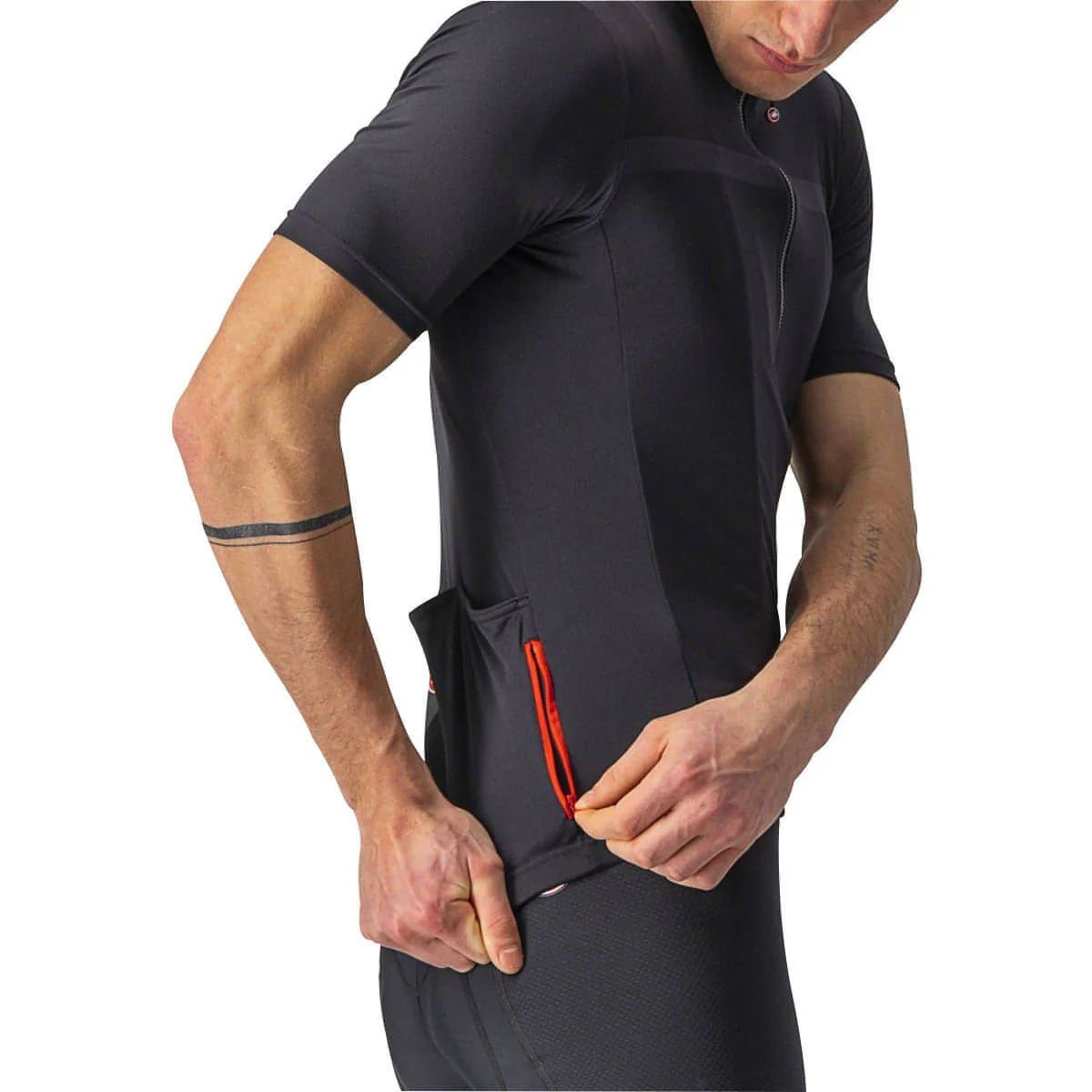 Castelli Classifica Short Sleeve Mens Cycling Jersey - Black - Image 3
