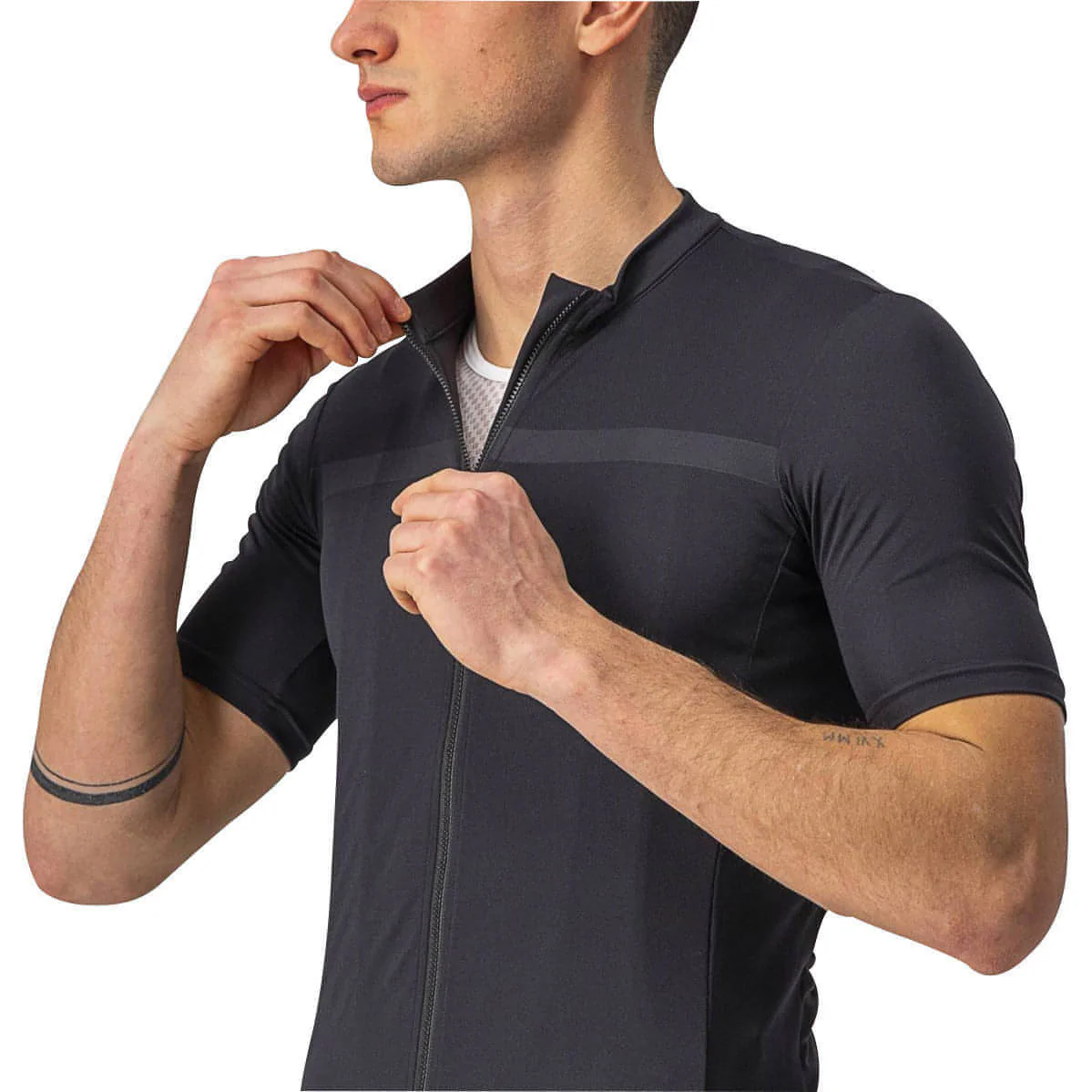 Castelli Classifica Short Sleeve Mens Cycling Jersey - Black - Image 5