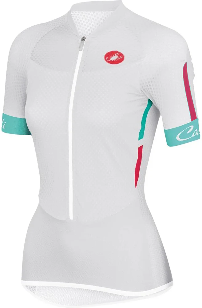 Castelli Climbers Short Sleeve Womens Cycling Jersey - White