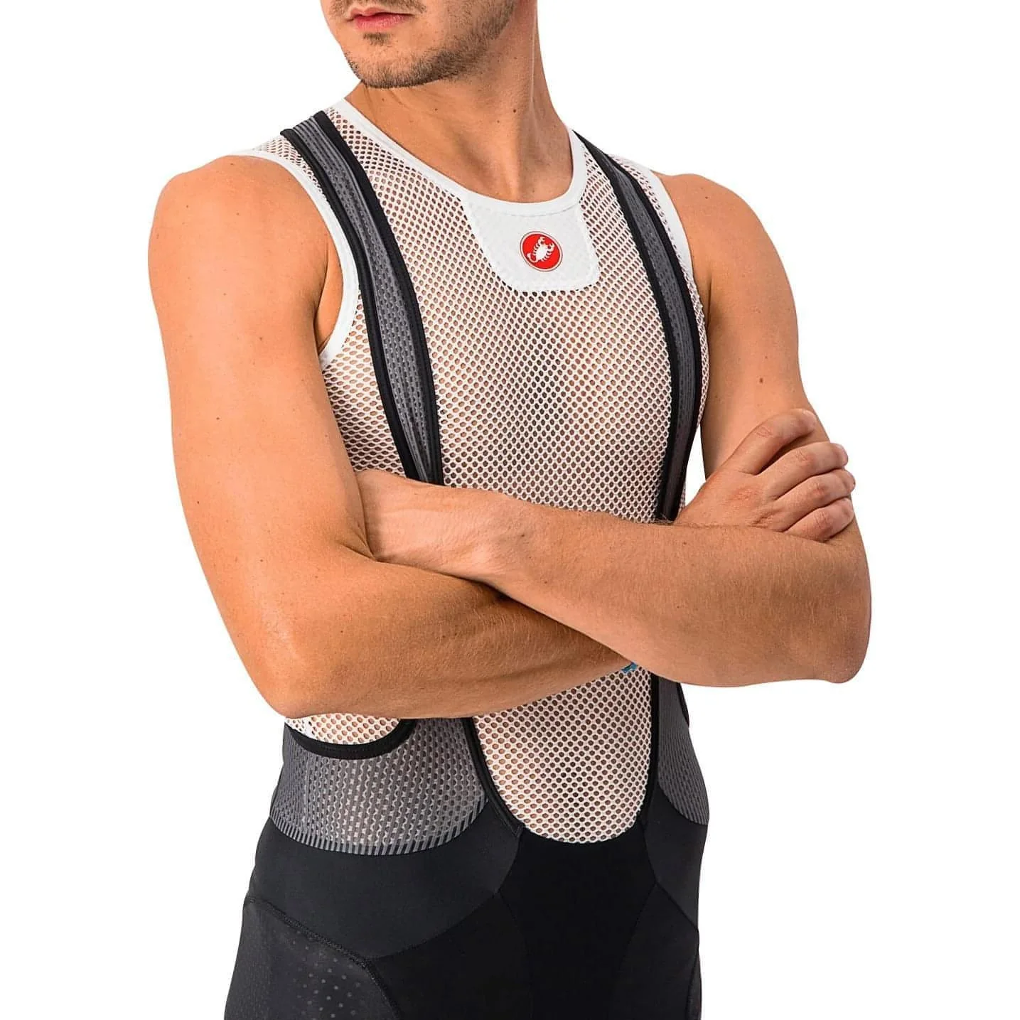 Castelli Core Mesh 3 Sleeveless Mens Cycling Base Layer - White - Image 3